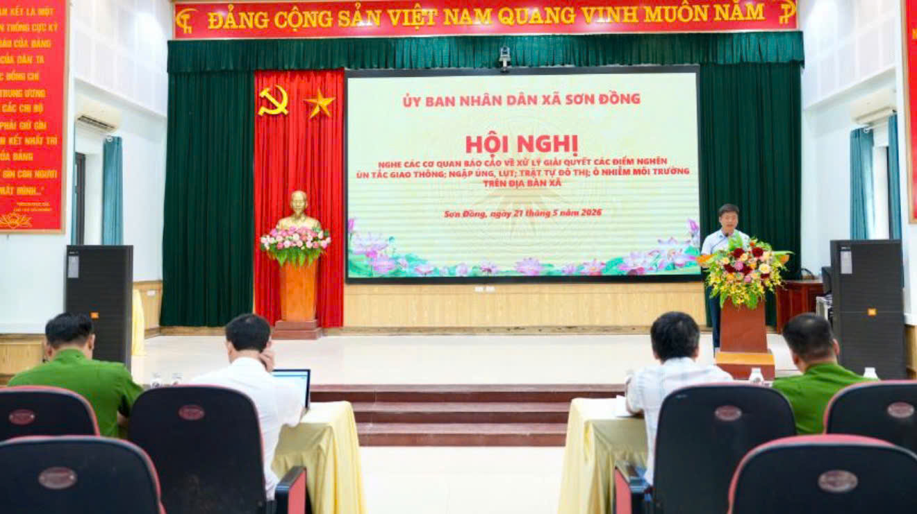 Xã Sơn Đồng quyết liệt xử lý các “điểm nghẽn” đô thị, môi trường và giao thông