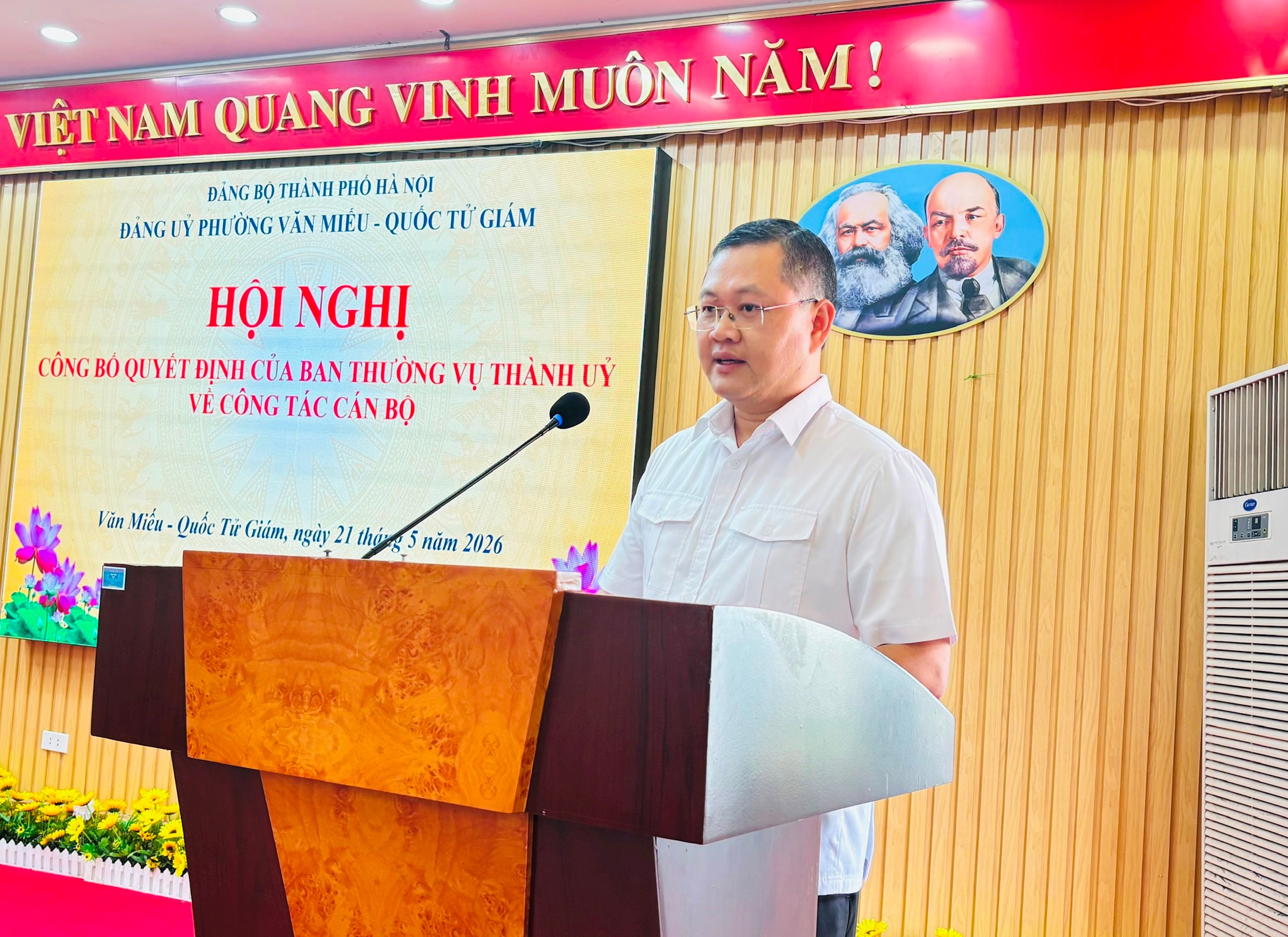 Phường Văn Miếu - Quốc Tử Giám kiện toàn nhân sự Ban Chấp hành Đảng bộ nhiệm kỳ 2025-2030