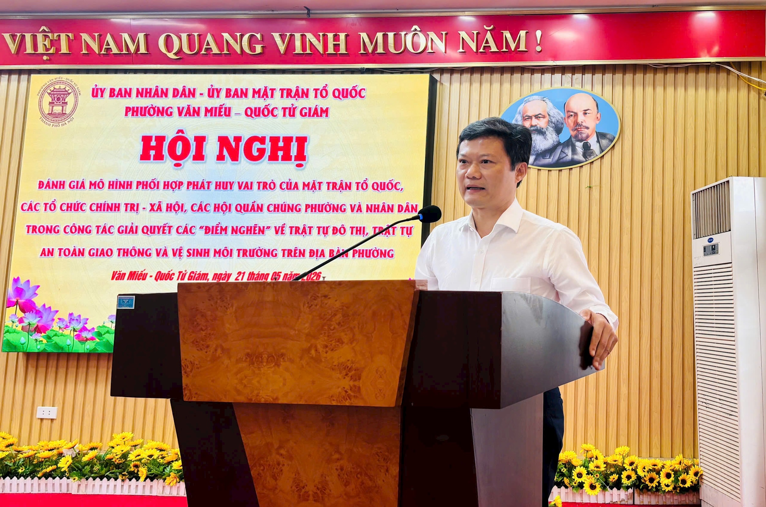 Phường Văn Miếu - Quốc Tử Giám huy động sức dân tháo gỡ “điểm nghẽn” đô thị, chuyển biến rõ nét trật tự văn minh đô thị