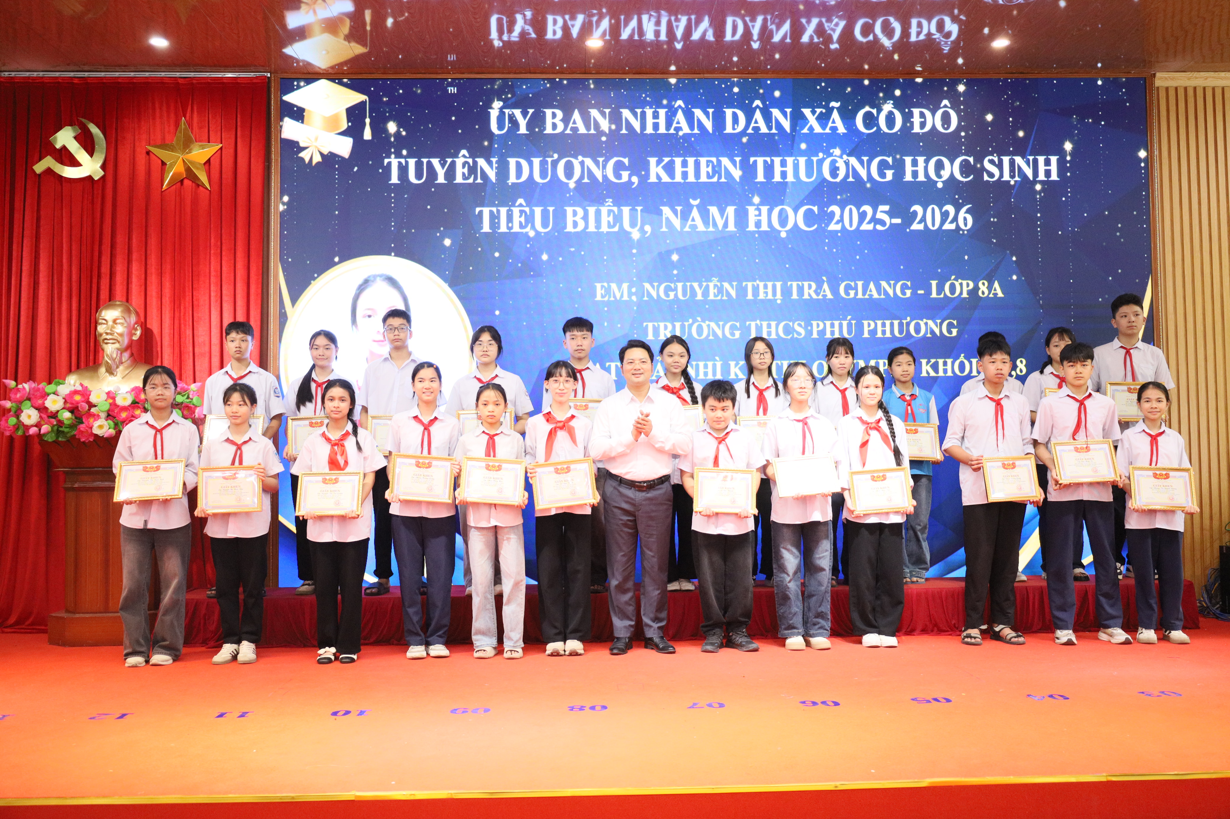 Xã Cổ Đô tuyên dương 143 học sinh tiêu biểu, lan tỏa truyền thống hiếu học và khát vọng vươn lên