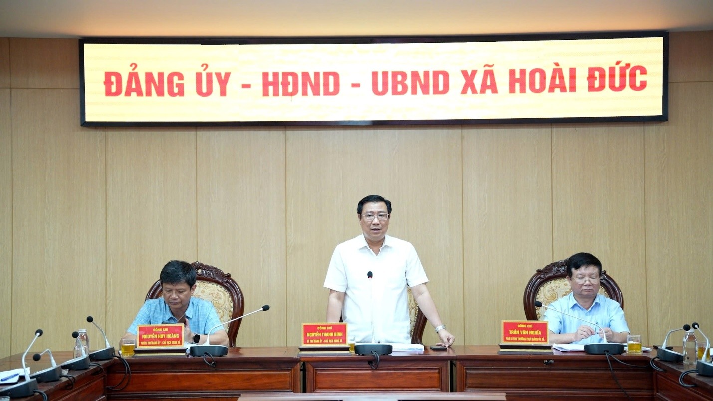 Đảng bộ xã Hoài Đức kiện toàn công tác kiểm tra, siết chặt giám sát thực hiện nhiệm vụ chính trị