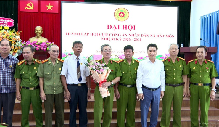 Xã Hát Môn thành lập Hội Cựu Công an nhân dân, phát huy vai trò giữ gìn an ninh trật tự ở cơ sở