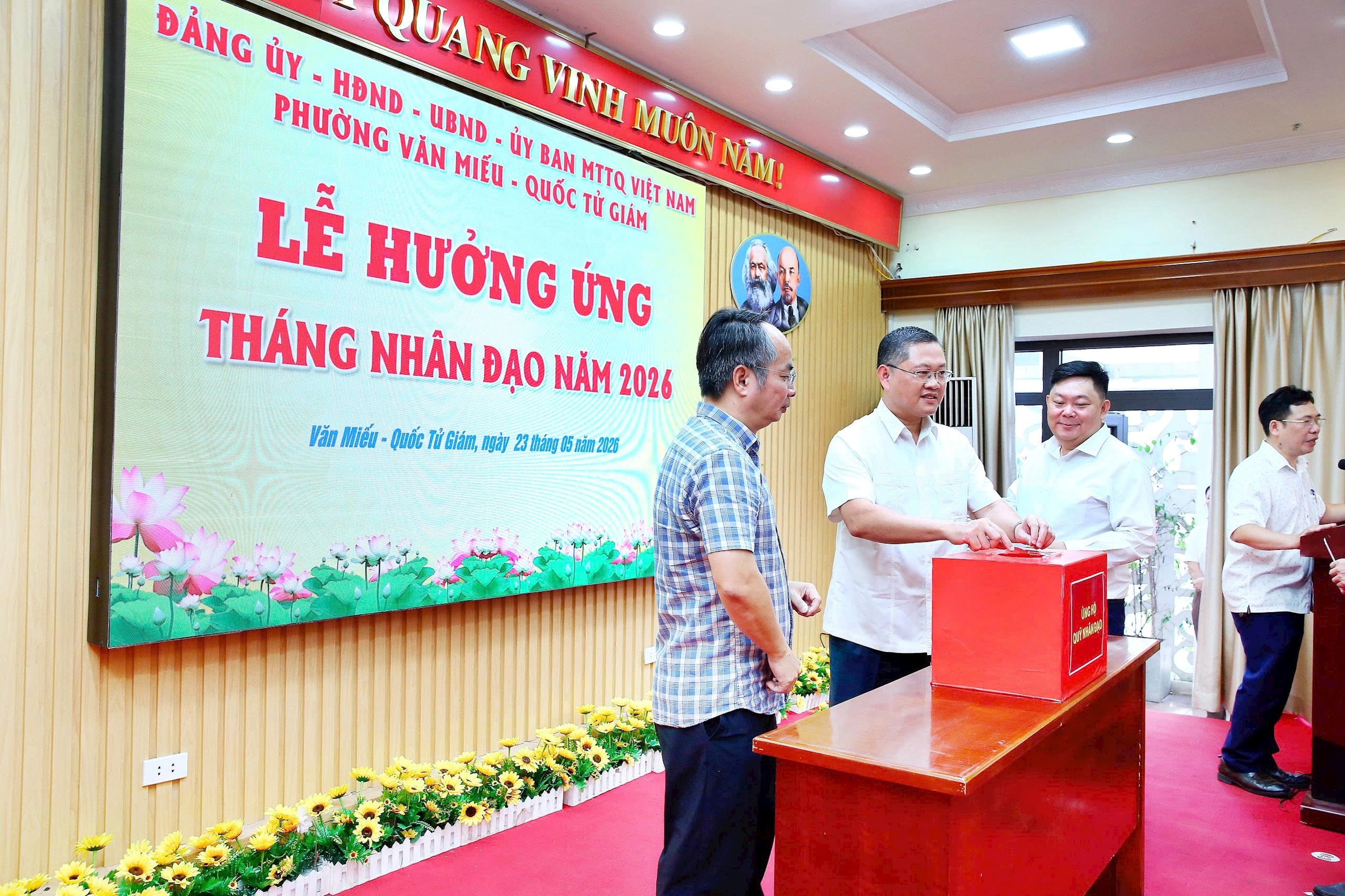 Phường Văn Miếu - Quốc Tử Giám lan tỏa tinh thần nhân ái hưởng ứng Tháng Nhân đạo năm 2026