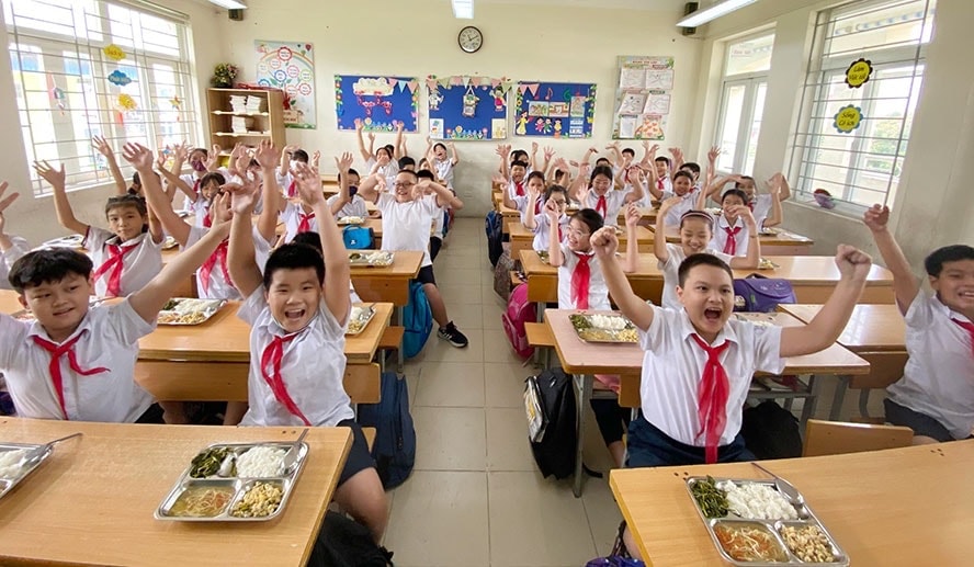 Hà Nội rà soát, đánh giá kết quả hỗ trợ bữa ăn bán trú cho học sinh Tiểu học