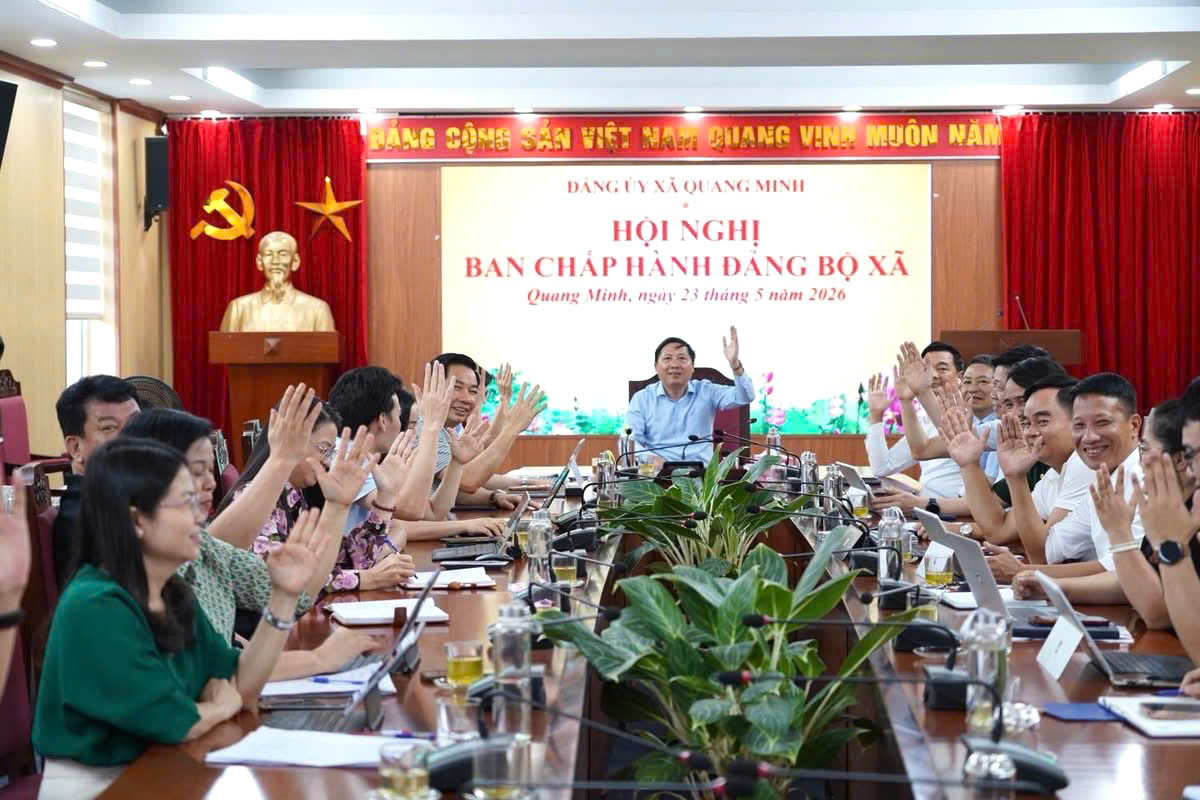 Ban Chấp hành Đảng bộ xã Quang Minh cho ý kiến về điều chỉnh dự toán ngân sách và kế hoạch đầu tư công năm 2026