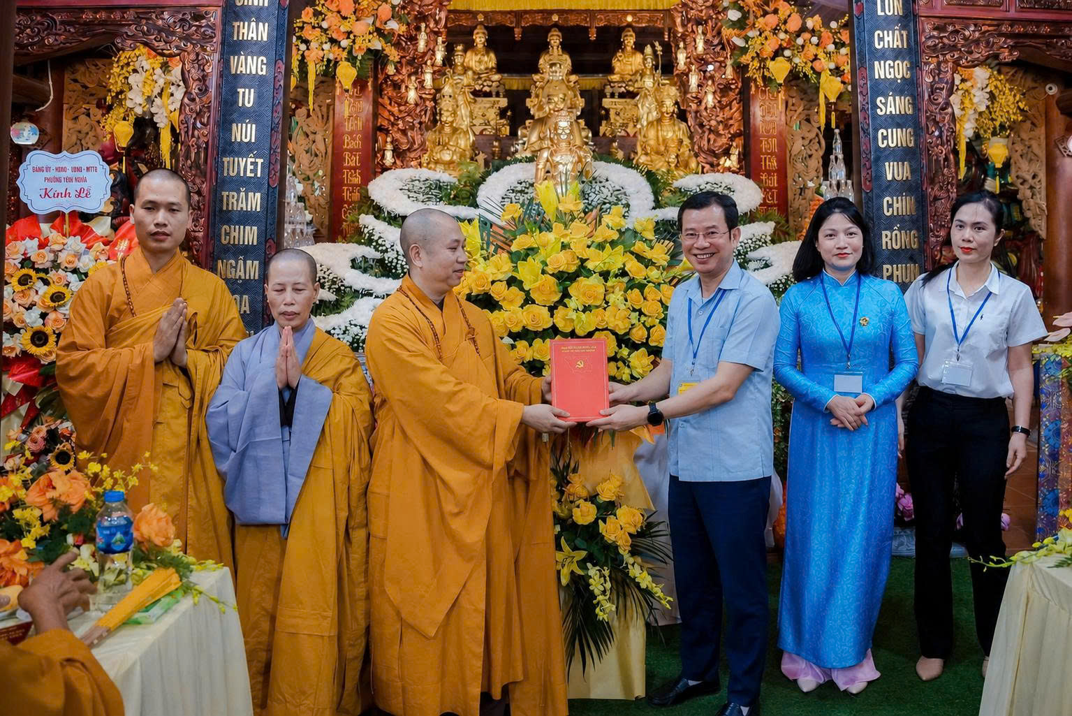 Xã Đoài Phương tham dự Đại lễ Phật đản Phật lịch 2570, lan tỏa tinh thần đoàn kết và nhân văn trong cộng đồng