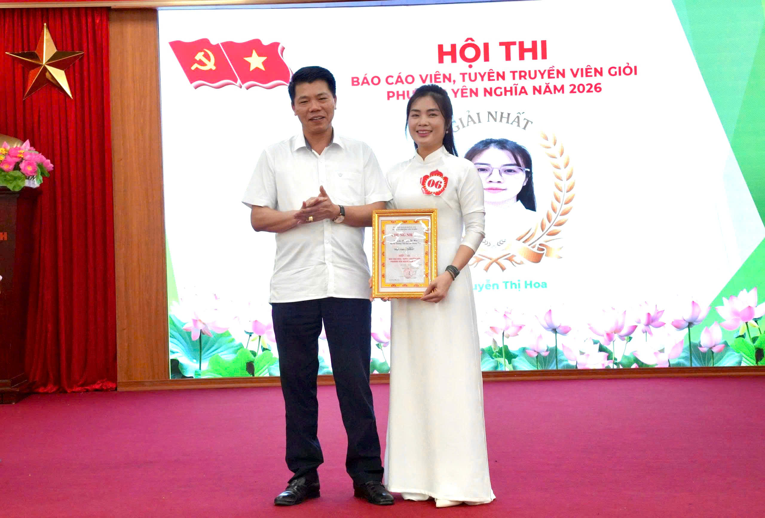 Phường Yên Nghĩa đổi mới công tác tuyên truyền qua Hội thi Báo cáo viên, tuyên truyền viên giỏi năm 2026