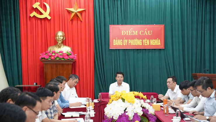 Phường Yên Nghĩa tập trung tháo gỡ vướng mắc, đẩy nhanh tiến độ Dự án cải tạo, nâng cấp đê Tả Đáy