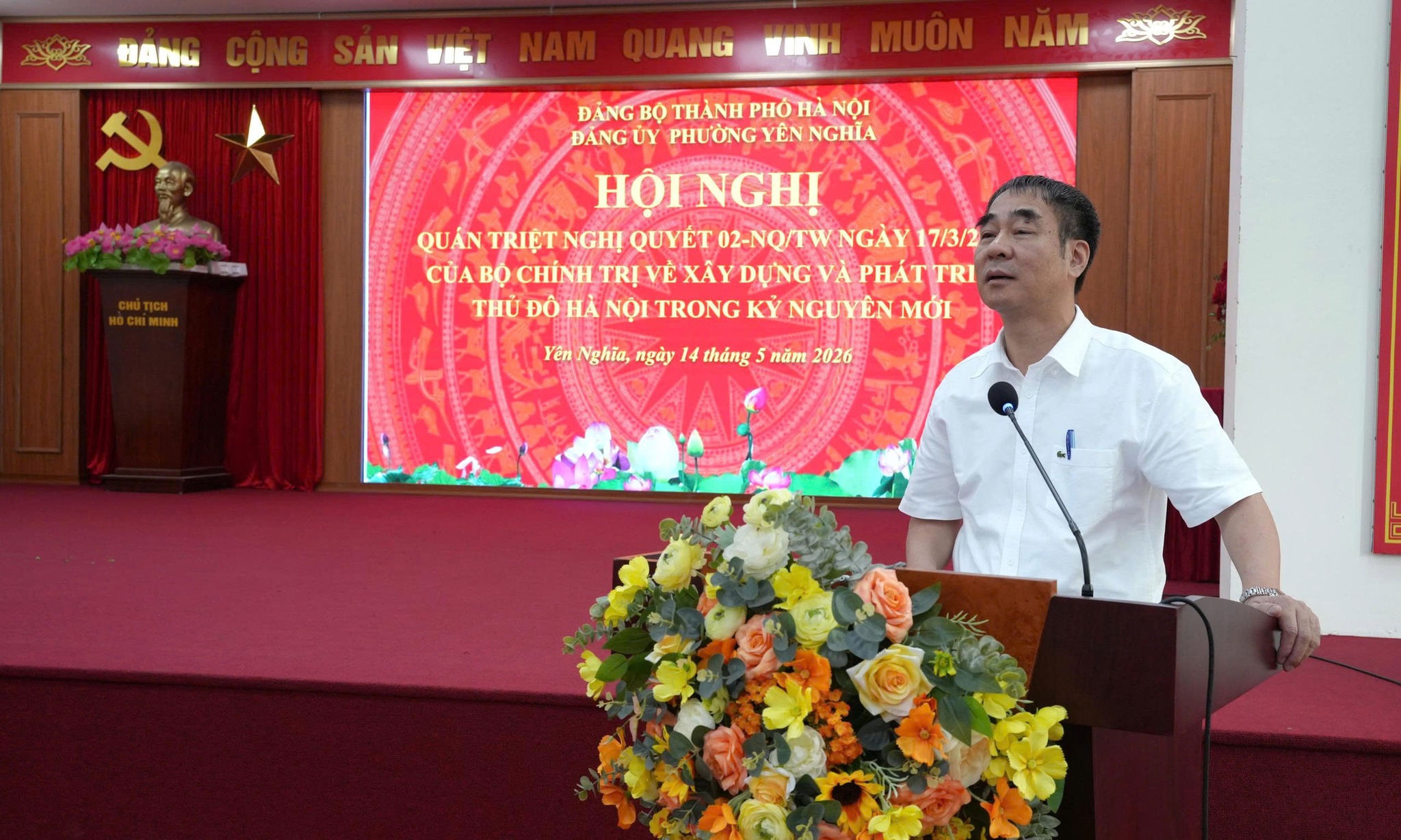 Phường Yên Nghĩa quán triệt Nghị quyết số 02-NQ/TW, quyết tâm cụ thể hóa định hướng phát triển Thủ đô trong kỷ nguyên mới