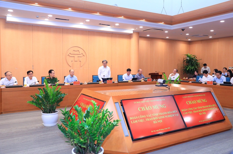 Thành phố Hà Nội chia sẻ kinh nghiệm chuyển đổi số, đổi mới sáng tạo với tỉnh Thanh Hóa
