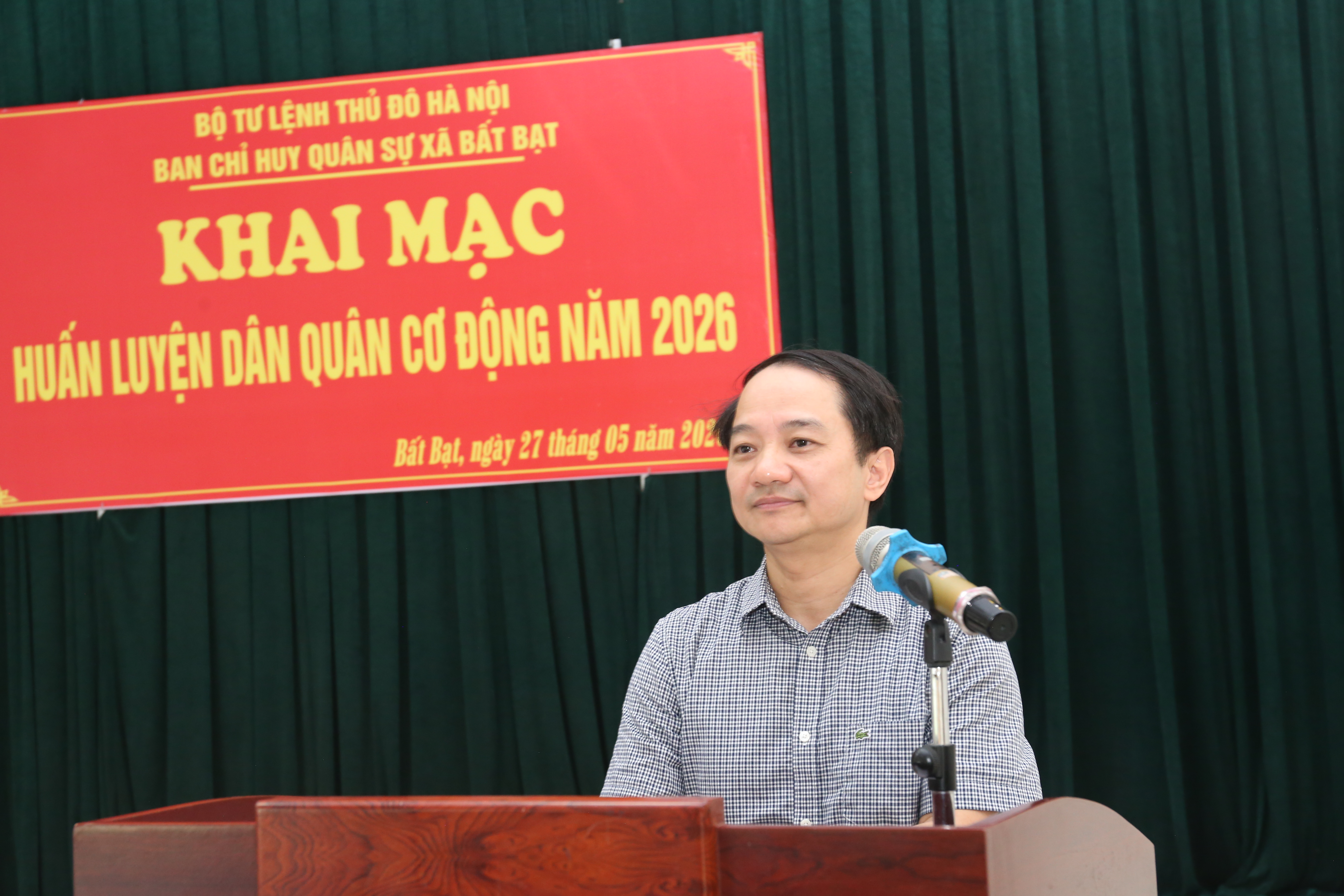 Xã Bất Bạt nâng cao năng lực sẵn sàng chiến đấu cho lực lượng Dân quân cơ động năm 2026