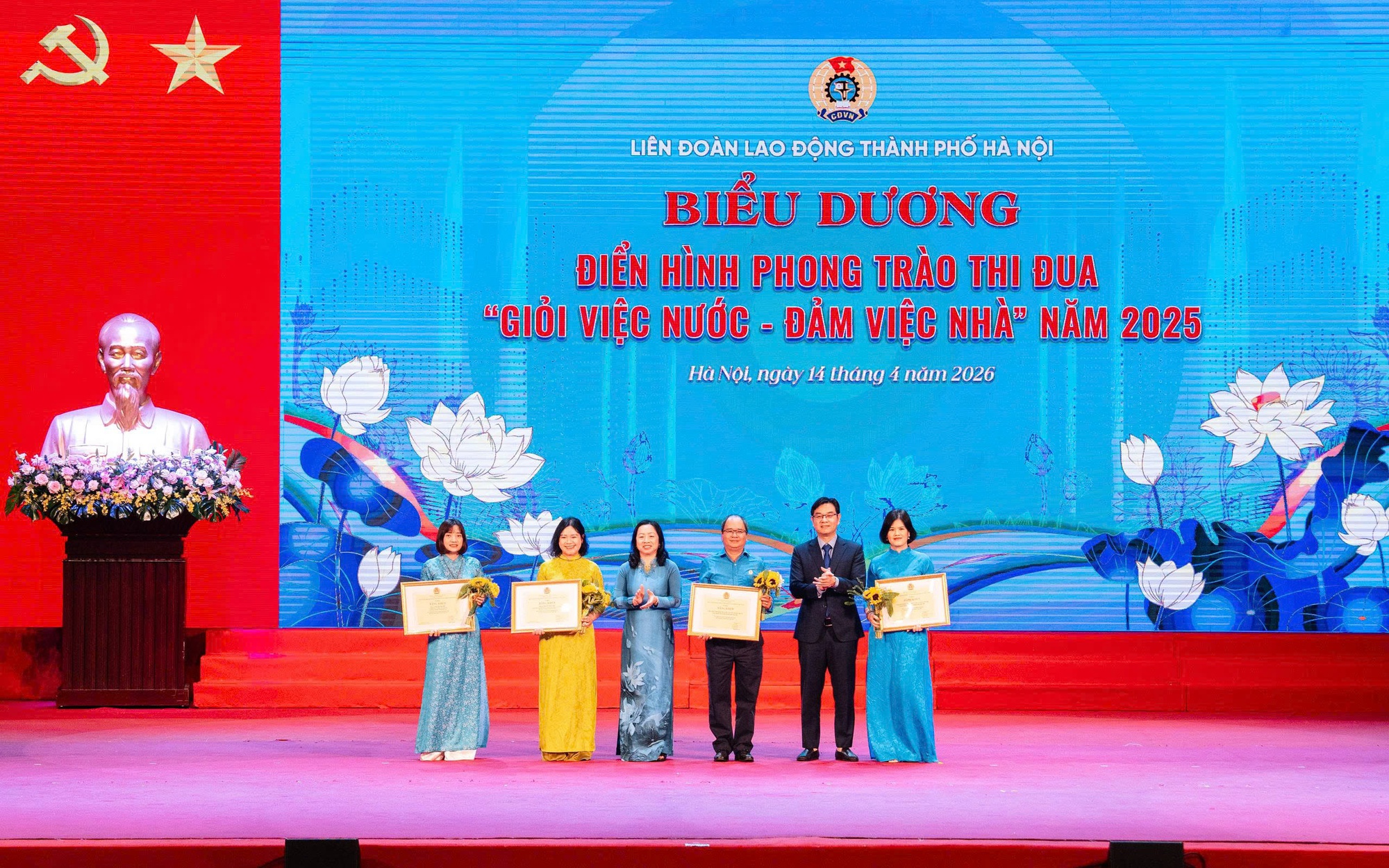 Liên đoàn Lao động thành phố Hà Nội lan tỏa phong trào “Giỏi việc nước, đảm việc nhà”, tôn vinh 563 tập thể, cá nhân tiêu biểu