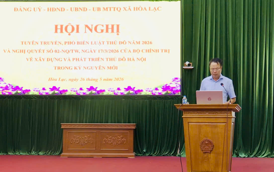 Đảng ủy xã Hòa Lạc đẩy mạnh tuyên truyền Luật Thủ đô, khơi thông động lực phát triển trong giai đoạn mới
