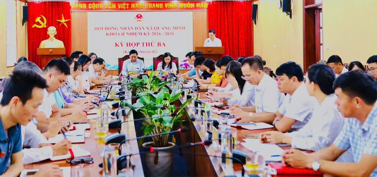 HĐND xã Quang Minh quyết nghị điều chỉnh ngân sách, đầu tư công tại kỳ họp chuyên đề