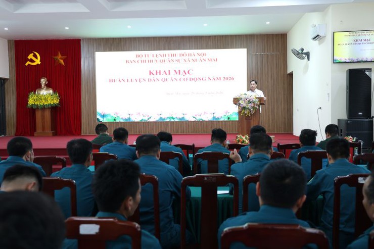 Xã Xuân Mai nâng cao chất lượng dân quân cơ động, đáp ứng yêu cầu nhiệm vụ trong giai đoạn mới
