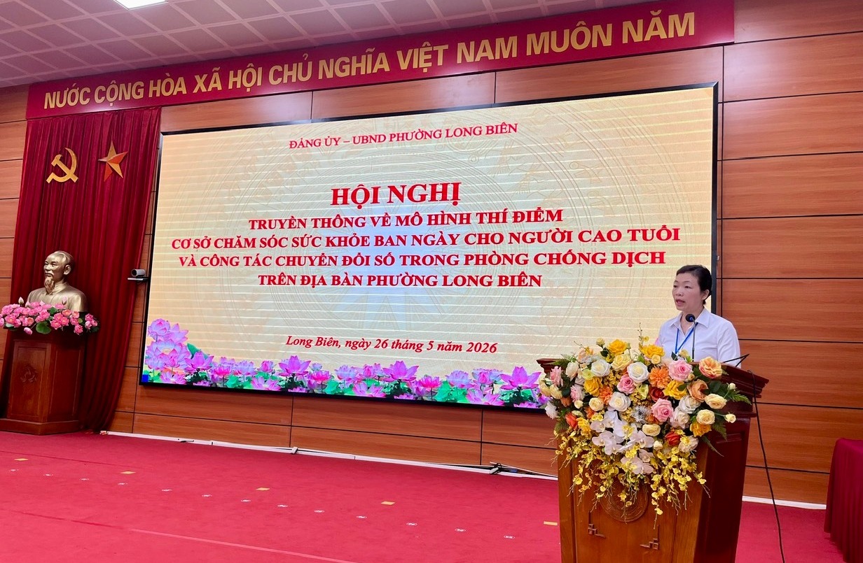 Phường Long Biên tiên phong triển khai mô hình chăm sóc sức khỏe người cao tuổi và ứng dụng số trong phòng, chống dịch bệnh