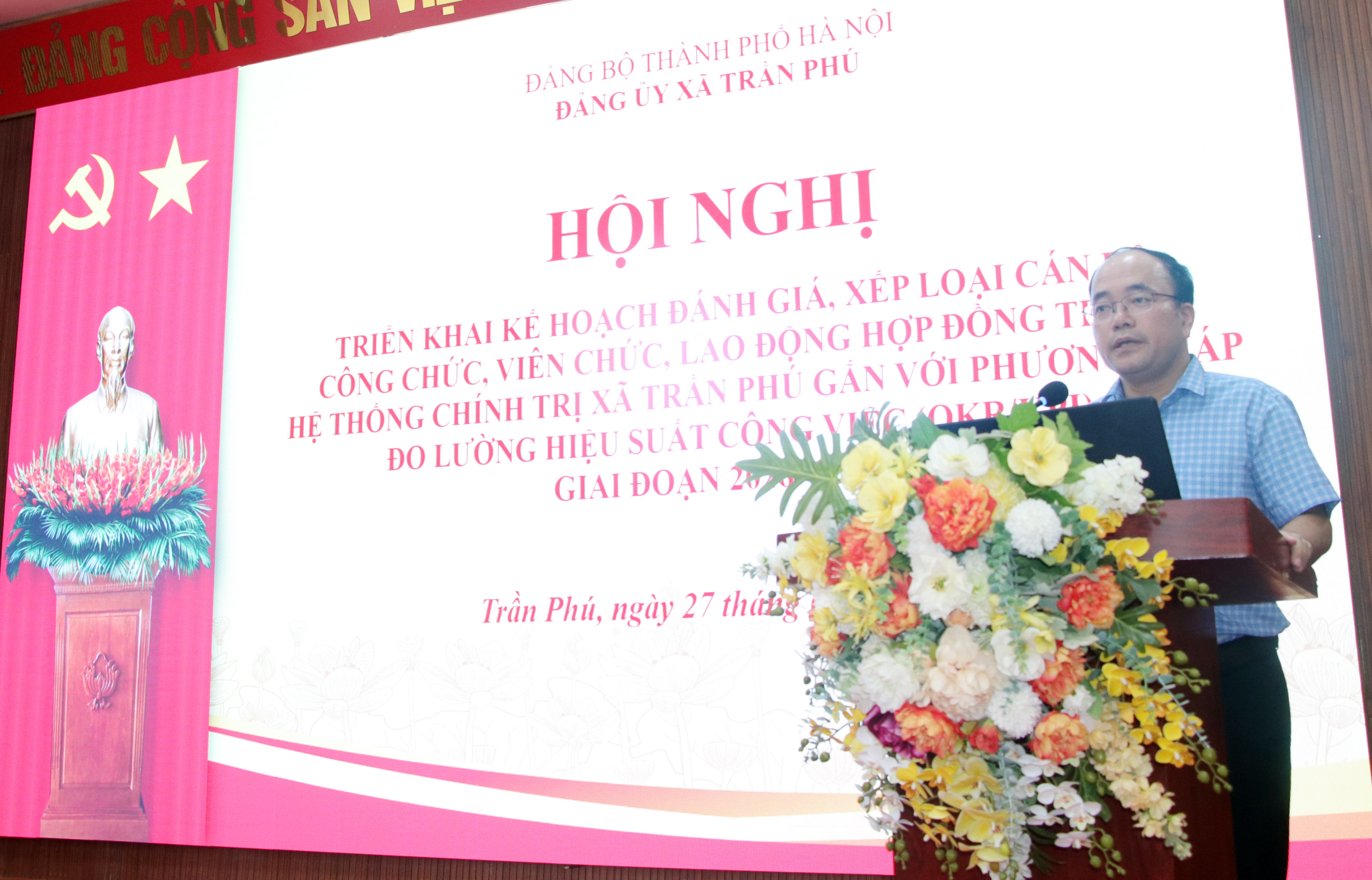 Xã Trần Phú triển khai đánh giá cán bộ bằng OKR/KPI, tạo chuyển biến thực chất trong công tác quản lý và sử dụng đội ngũ