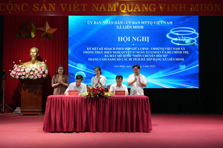 Xã Liên Minh tạo bước đột phá trong thực hiện Nghị quyết 57, mở rộng không gian chuyển đổi số đến từng khu dân cư