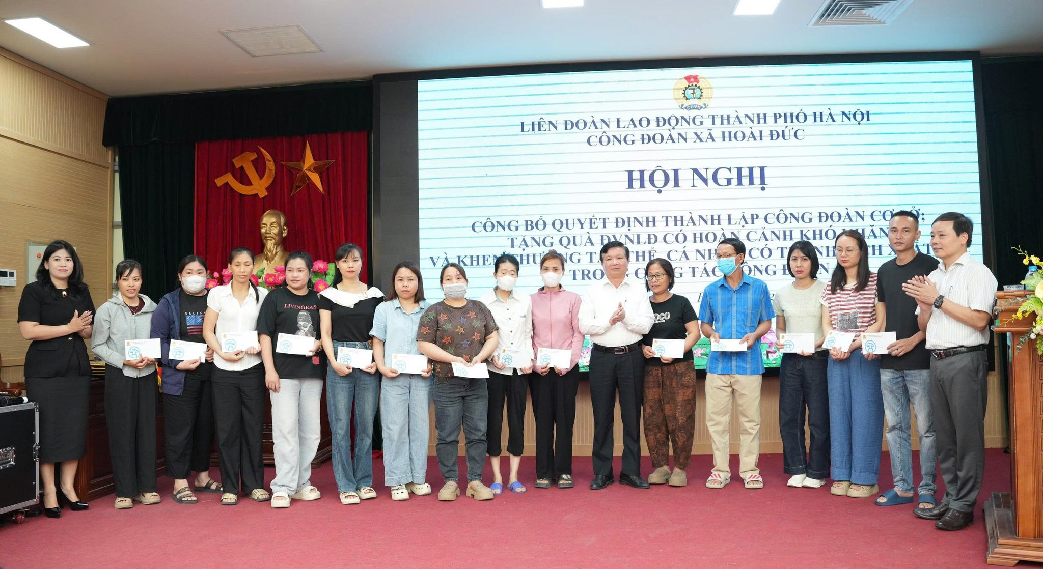 Xã Hoài Đức thành lập Công đoàn cơ sở mới, lan tỏa điểm tựa vững chắc cho người lao động