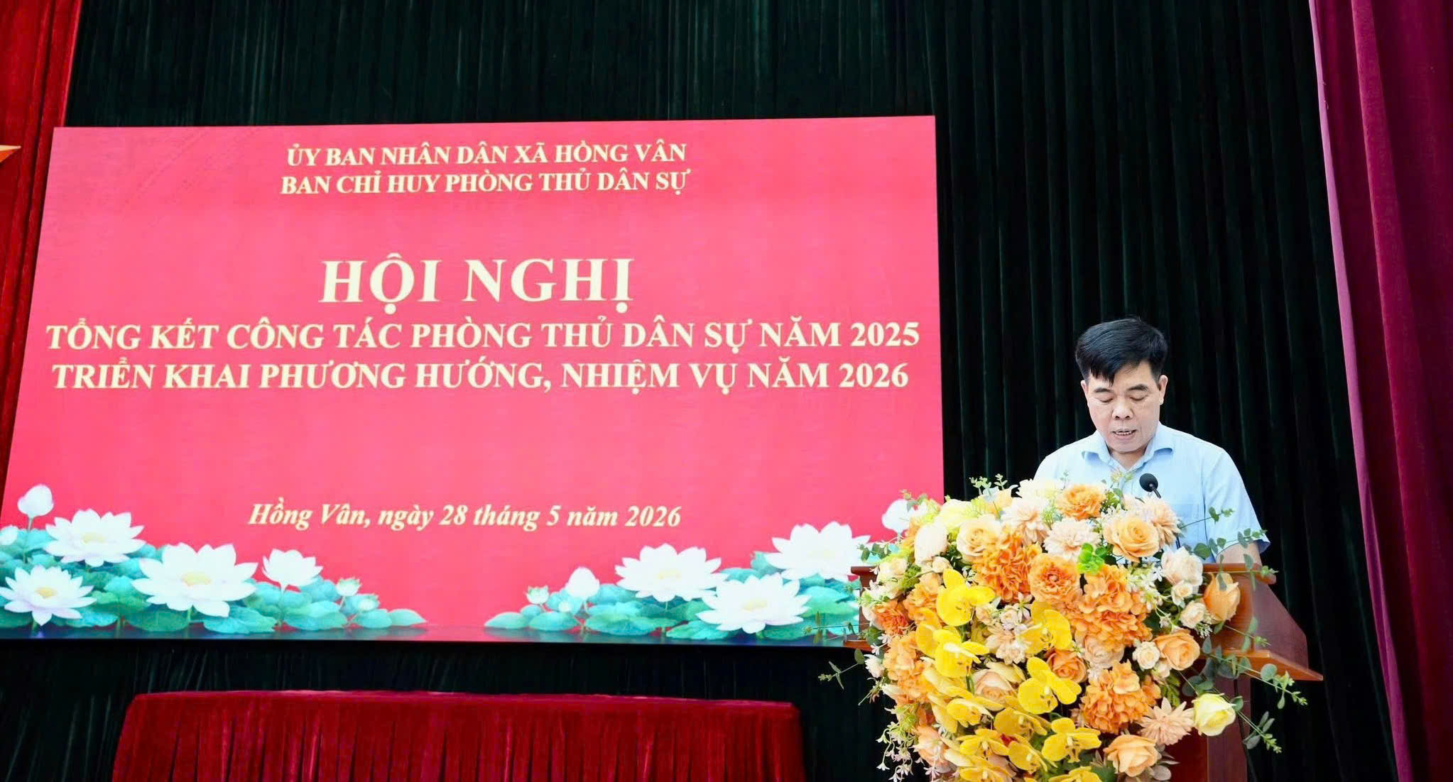 Xã Hồng Vân chủ động nâng cao năng lực phòng thủ dân sự, sẵn sàng ứng phó thiên tai năm 2026