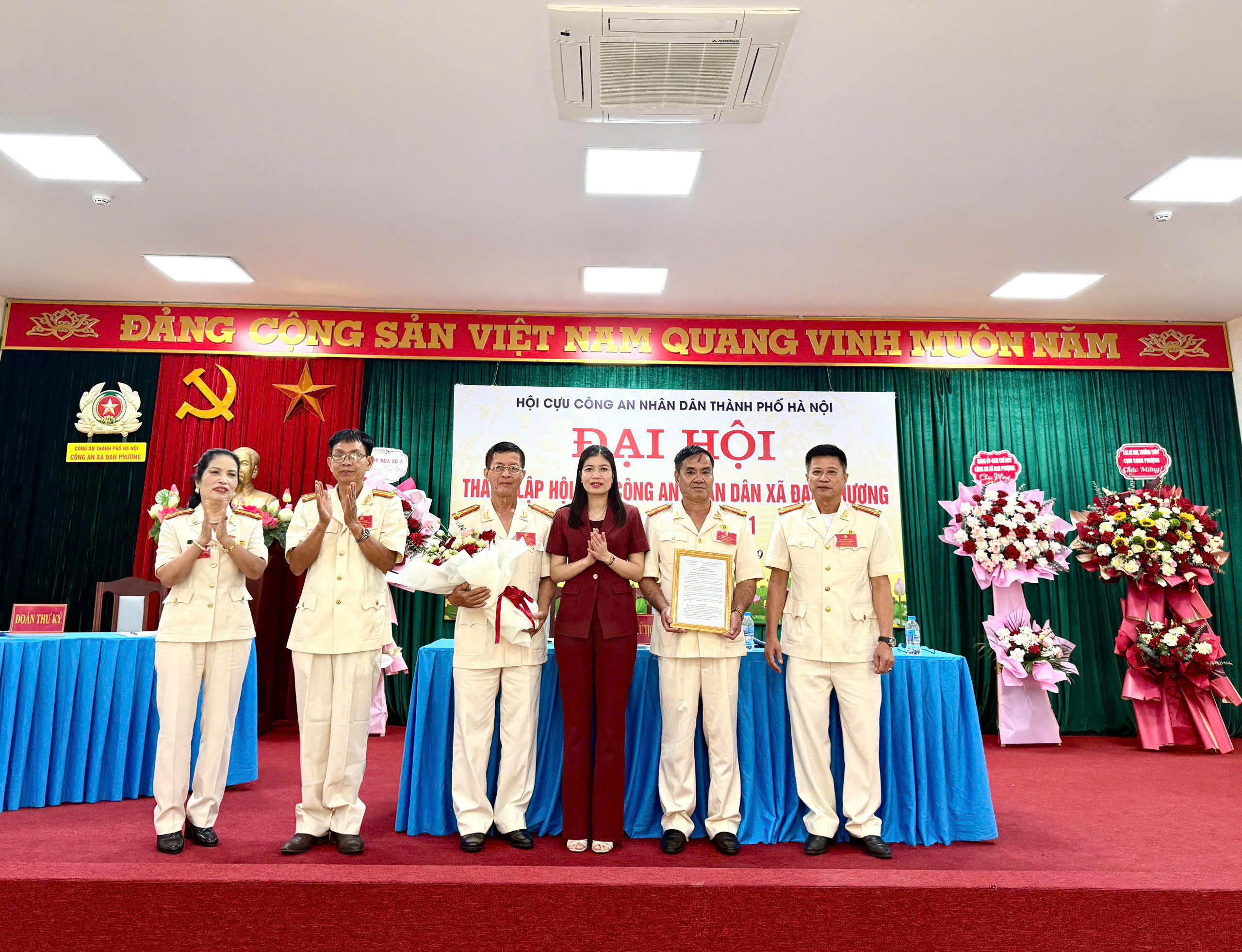 Xã Đan Phượng thành lập Hội Cựu Công an nhân dân, phát huy vai trò nòng cốt trong giữ gìn an ninh cơ sở
