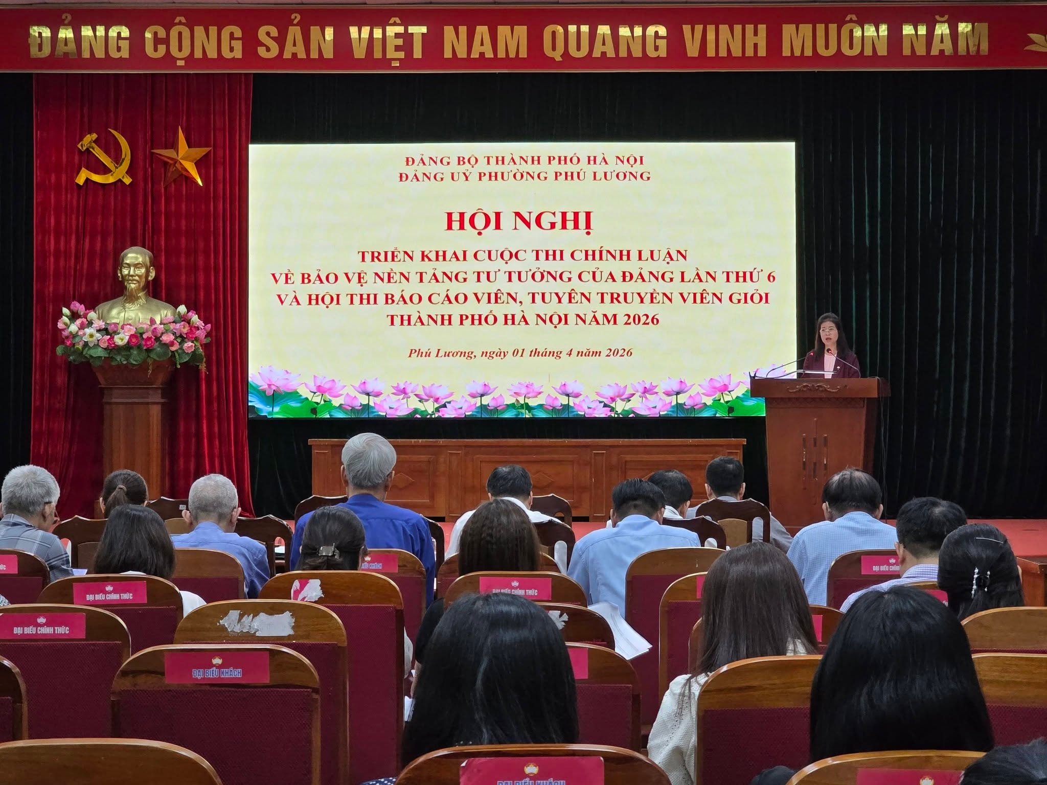 Phường Phú Lương phát động Cuộc thi chính luận và Hội thi Báo cáo viên, Tuyên truyền viên giỏi năm 2026