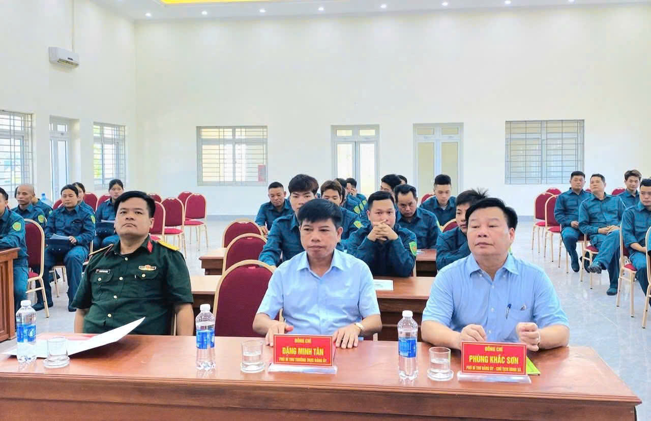 Xã Yên Xuân nâng cao chất lượng lực lượng dân quân cơ động, đáp ứng yêu cầu nhiệm vụ trong tình hình mới