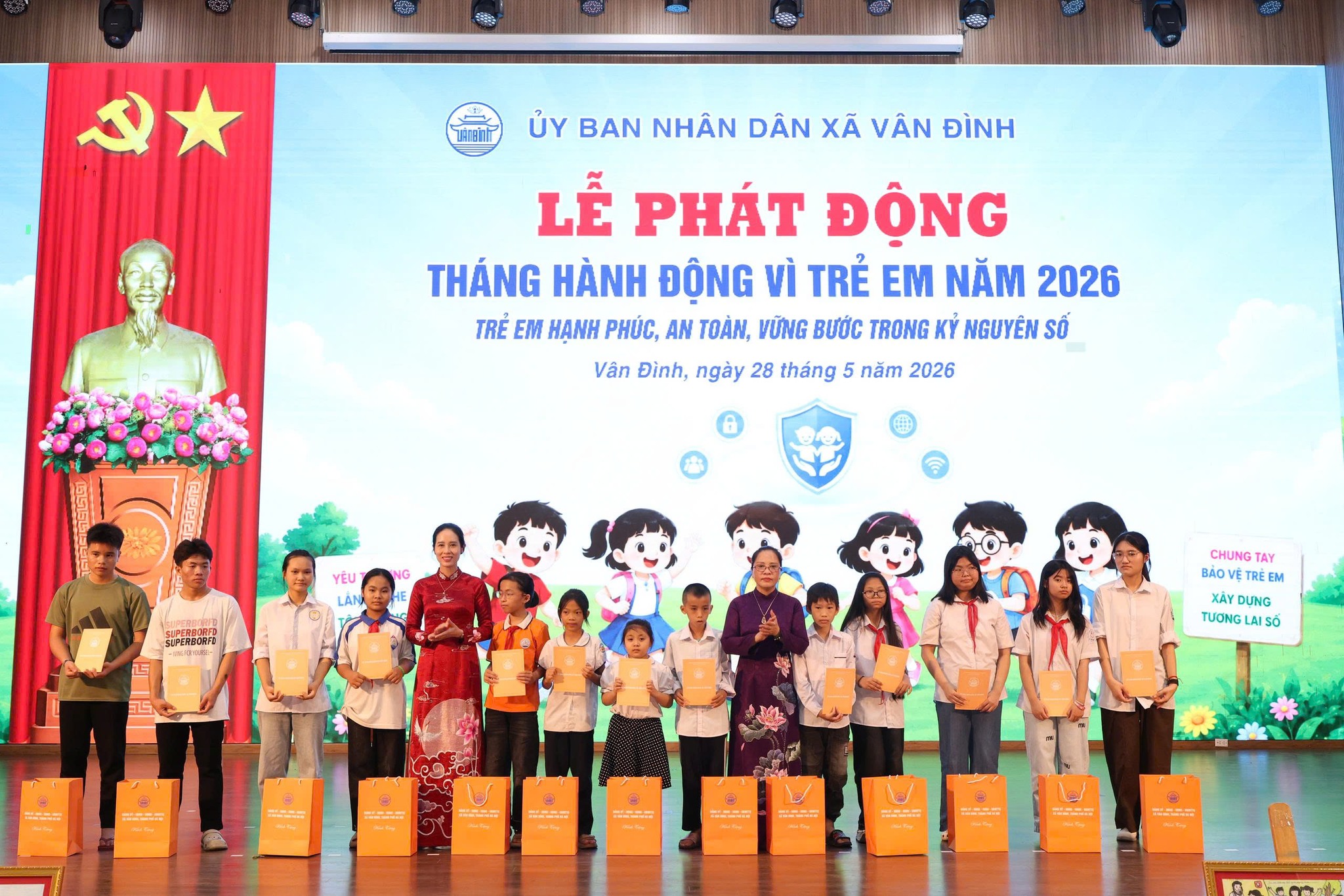 Xã Vân Đình phát động Tháng hành động vì trẻ em năm 2026, chung tay xây dựng môi trường an toàn cho thế hệ tương lai