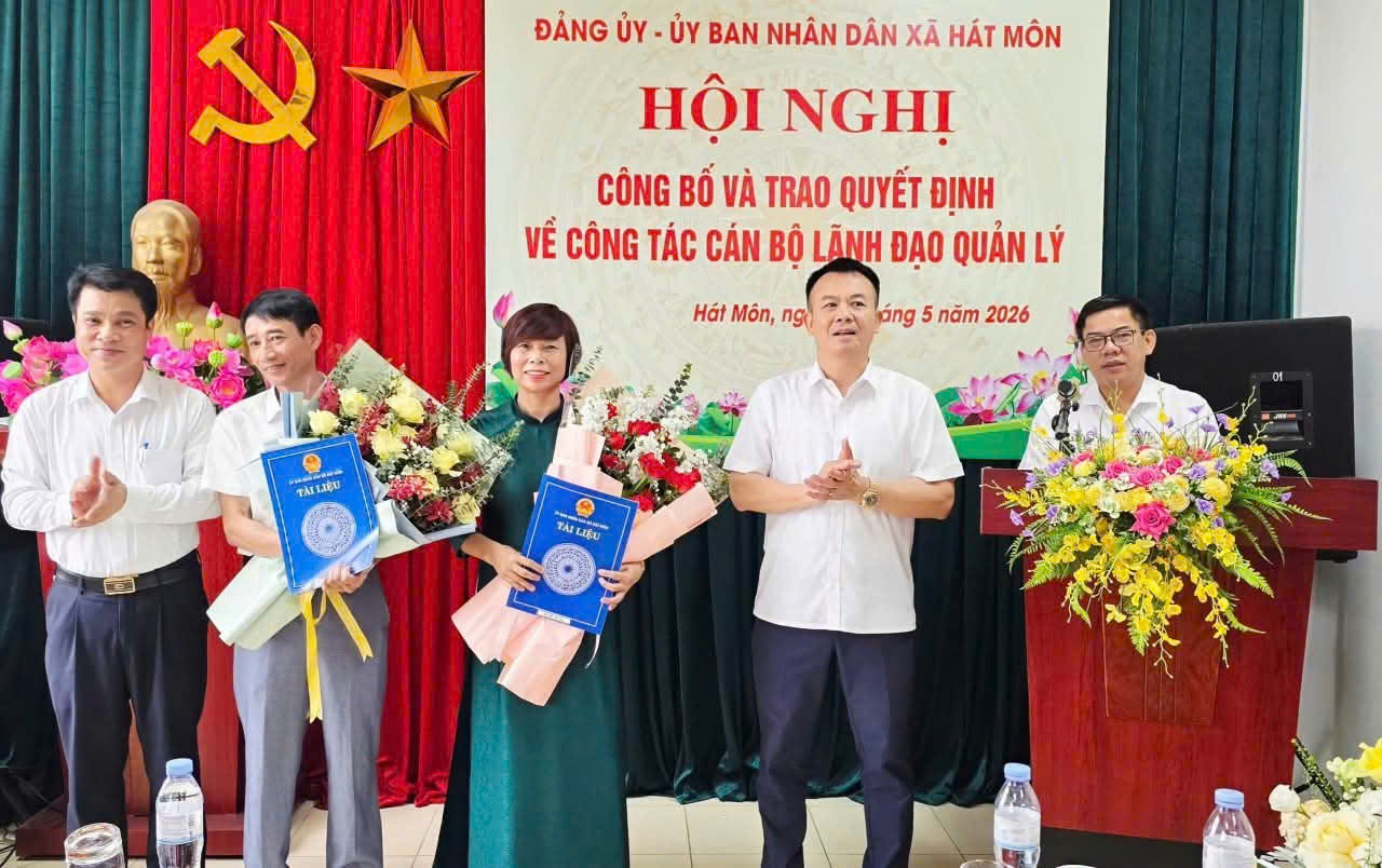 Xã Hát Môn kiện toàn lãnh đạo Trạm Y tế, nâng cao năng lực chăm sóc sức khỏe cơ sở
