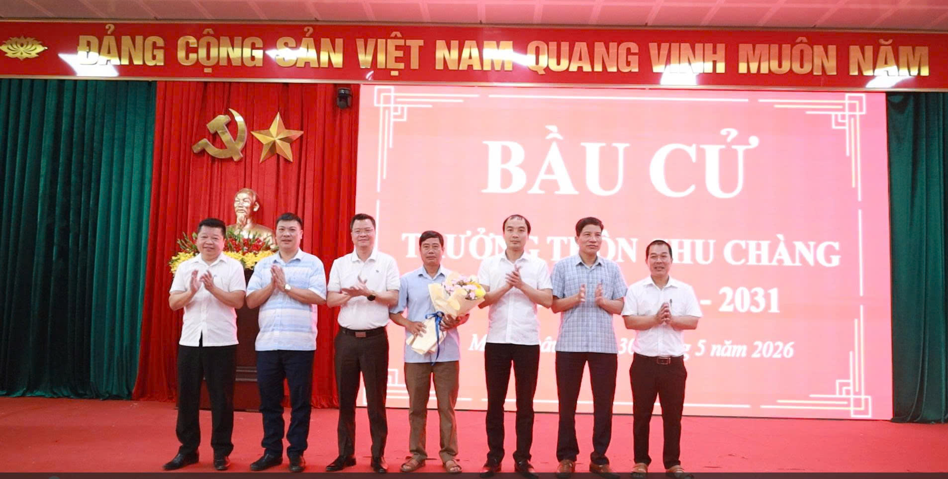 Xã Minh Châu hoàn thành bầu cử Trưởng thôn nhiệm kỳ 2026-2031, củng cố đội ngũ cán bộ ở cơ sở