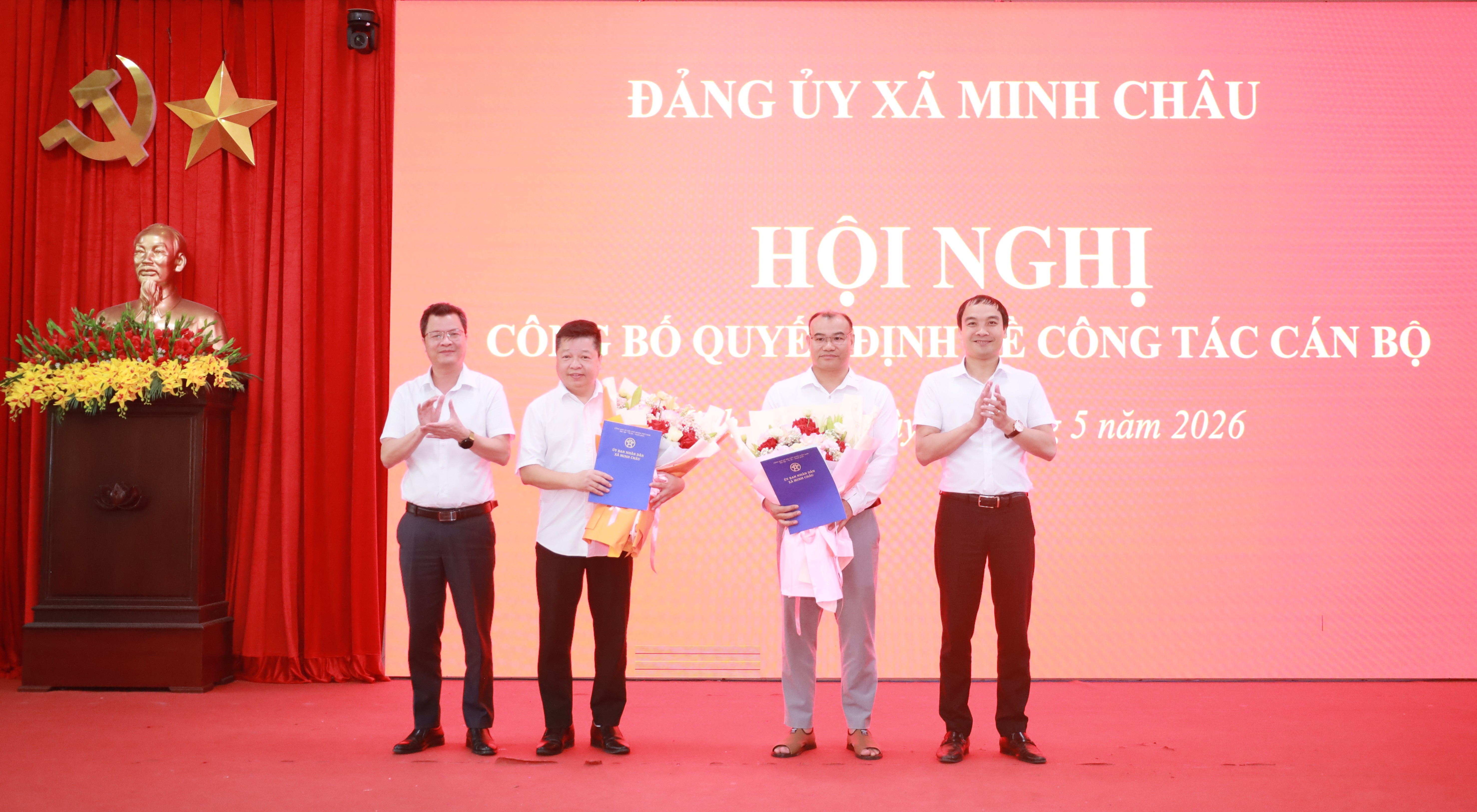 Xã Minh Châu kiện toàn đội ngũ cán bộ, tăng cường nguồn lực thực hiện nhiệm vụ chính trị