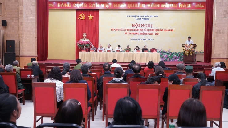 Xã Tây Phương tổ chức tiếp xúc cử tri nhiều đơn vị bầu cử, tạo nền tảng lựa chọn đại biểu HĐND nhiệm kỳ 2026–2031