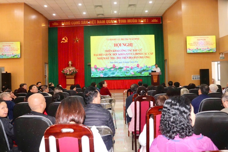 Phường Xuân Đỉnh tập huấn nghiệp vụ bầu cử, thống nhất quy trình tổ chức ngày bầu cử