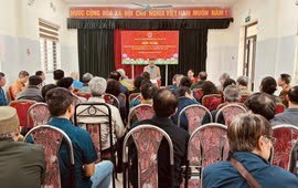 Hội Chữ thập đỏ phường Vĩnh Hưng nâng cao nhận thức hội viên trước ngày bầu cử