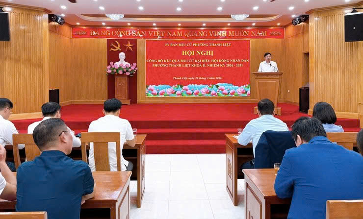 Phường Thanh Liệt công bố kết quả bầu cử HĐND khóa II với tỷ lệ cử tri tham gia đạt 99,29%
