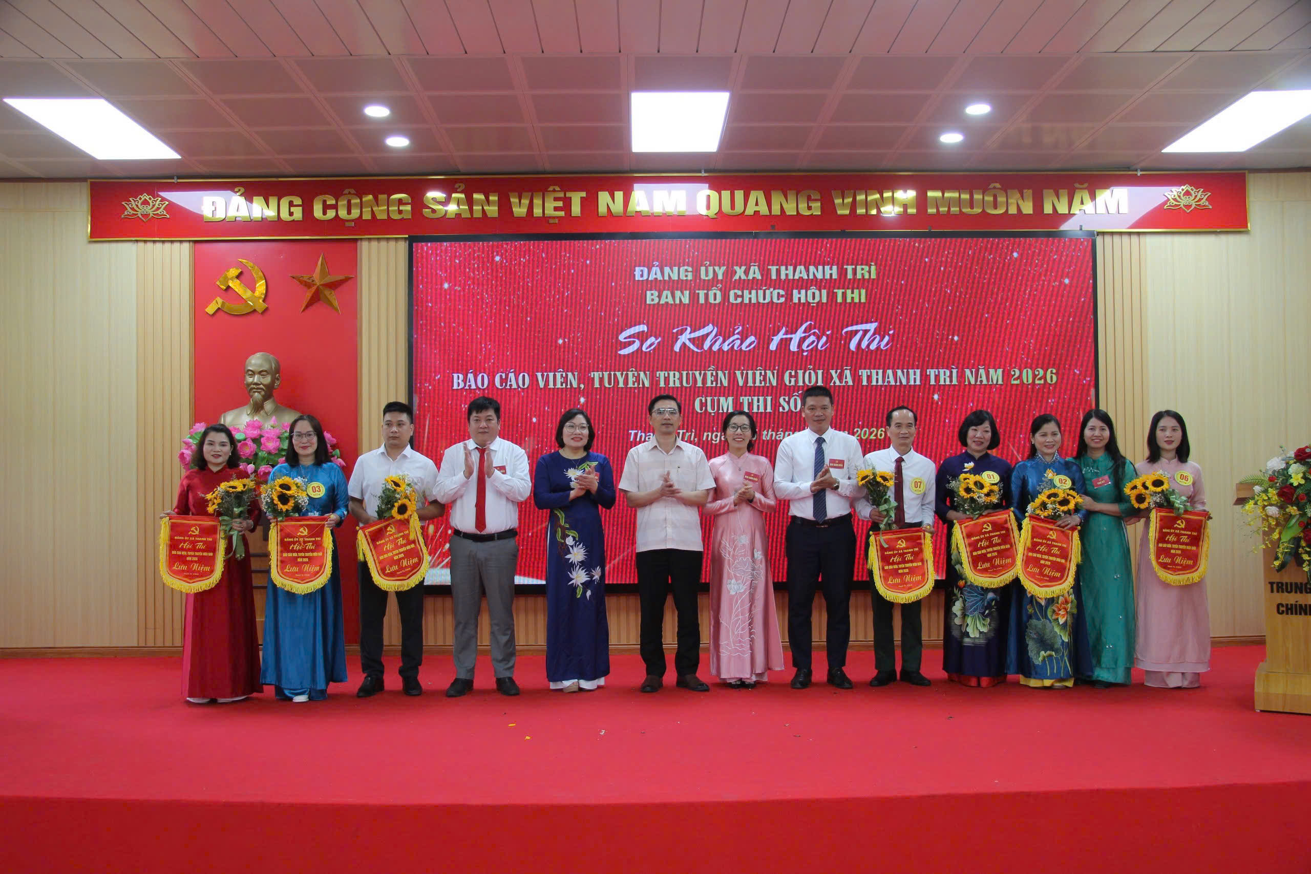 Xã Thanh Trì sôi nổi vòng sơ khảo Hội thi Báo cáo viên, tuyên truyền viên giỏi năm 2026 Cụm 5