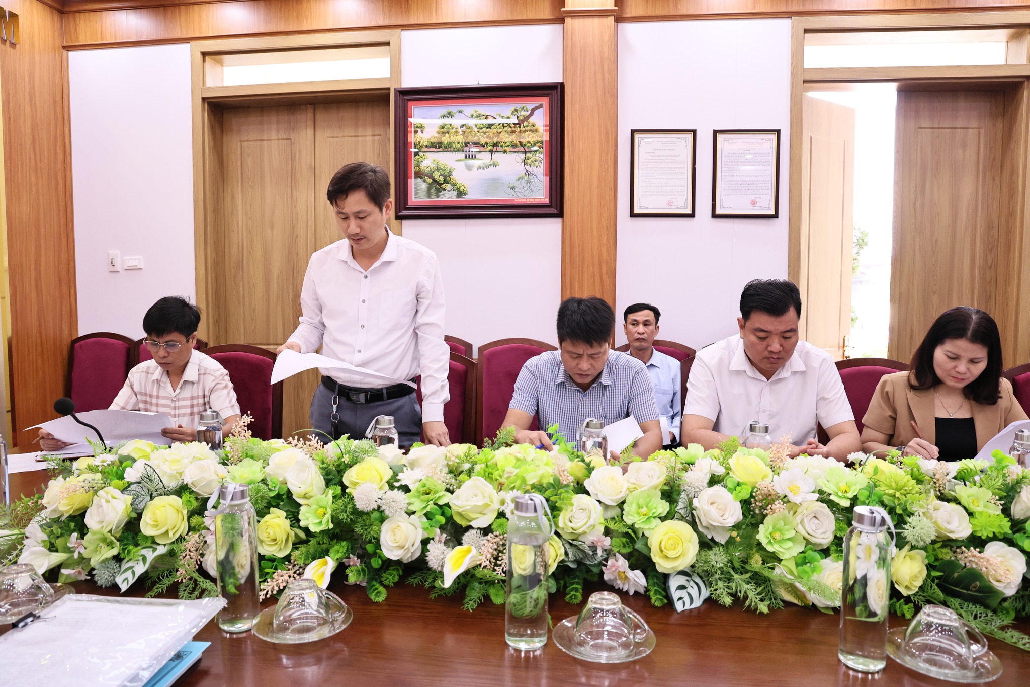 Xã Hòa Xá triển khai phương án cưỡng chế thu hồi đất phục vụ dự án nâng cấp Quốc lộ 21B