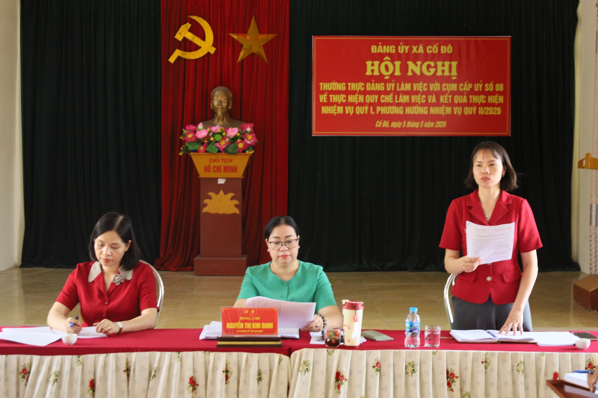 Đảng ủy xã Cổ Đô tăng cường kiểm tra, siết chặt kỷ cương, nâng cao chất lượng sinh hoạt chi bộ trong quý II-2026