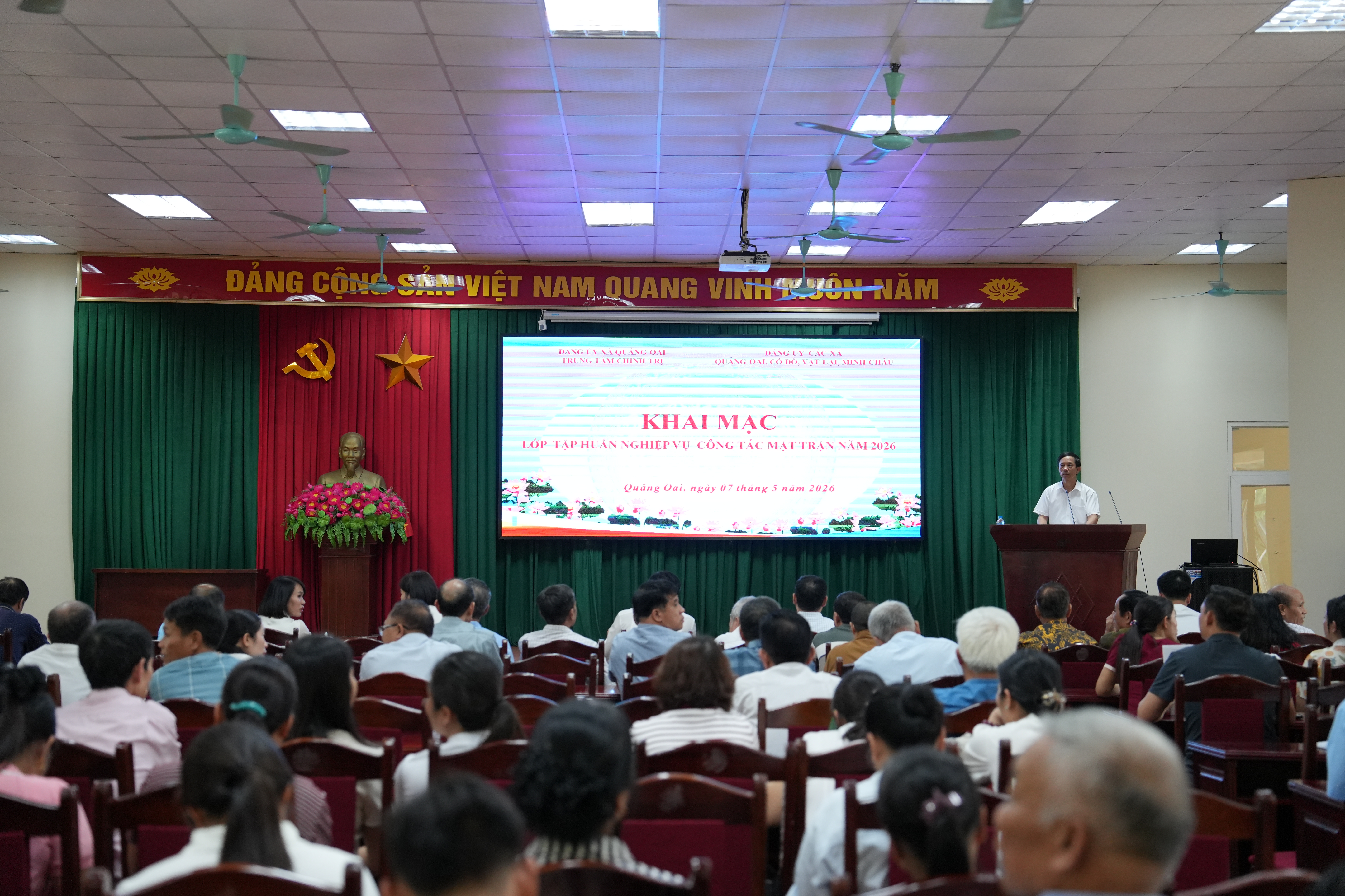 Xã Quảng Oai nâng cao năng lực cán bộ mặt trận cơ sở, tăng cường hiệu quả giám sát và phản biện xã hội