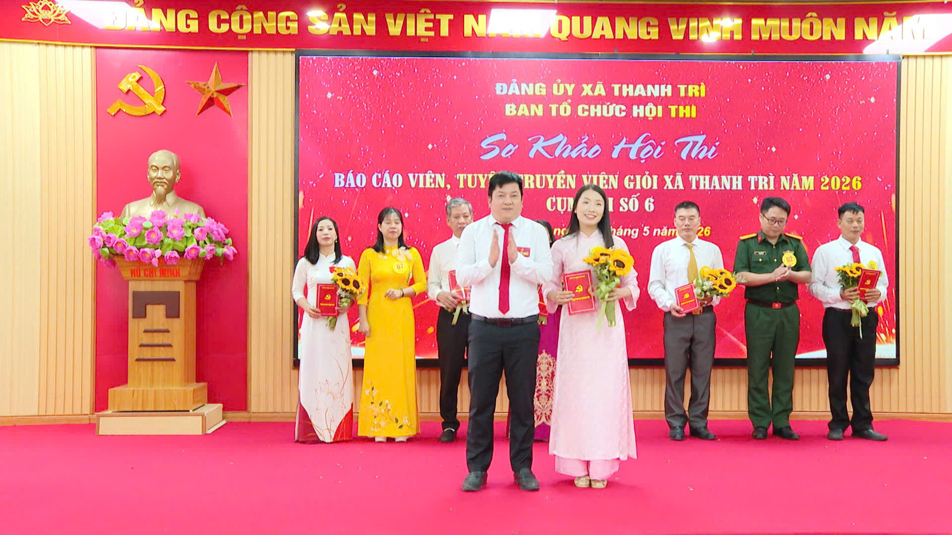 Xã Thanh Trì nâng tầm chất lượng tuyên truyền từ hội thi báo cáo viên, lan tỏa sâu rộng nghị quyết của Đảng