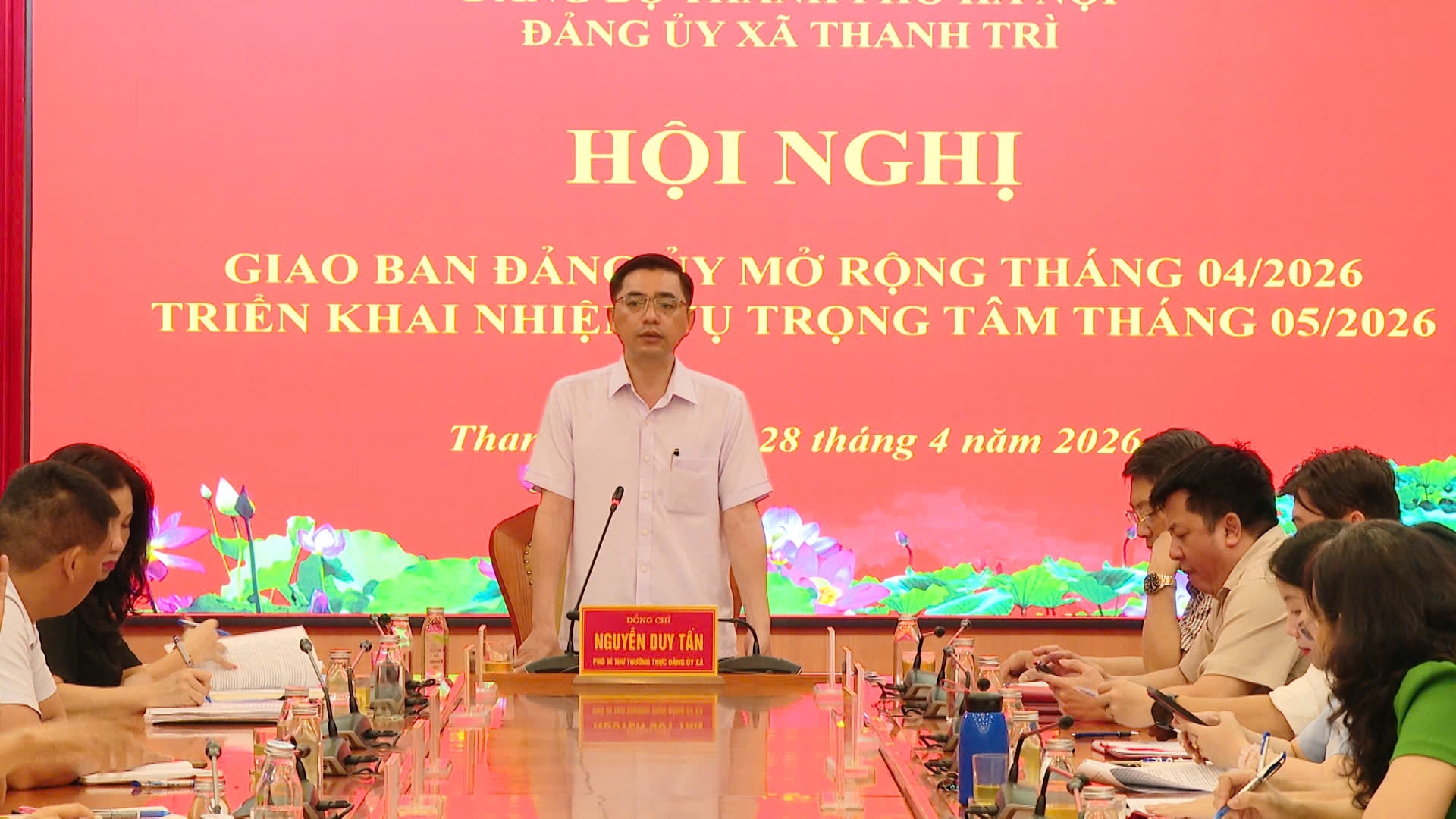 Đảng uỷ Thanh Trì siết chặt kỷ cương, tăng tốc triển khai các dự án hạ tầng
