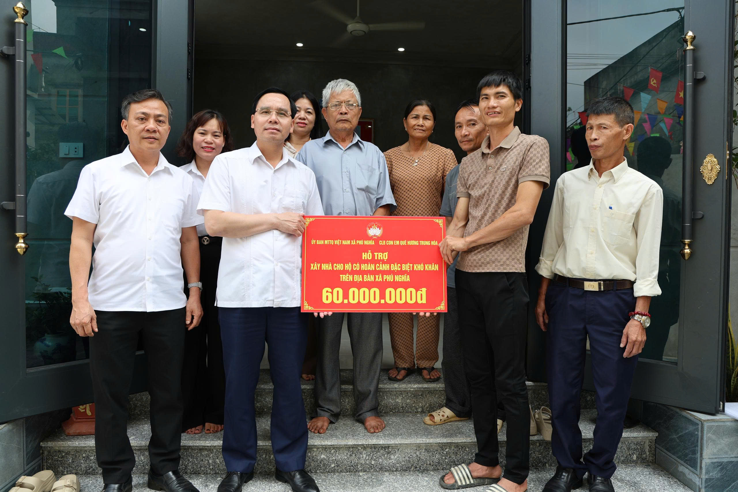Xã Phú Nghĩa trao hỗ trợ xây nhà cho hộ khó khăn, lan tỏa tinh thần an sinh từ cơ sở
