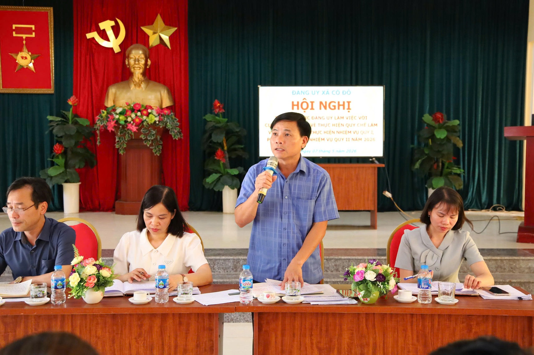 Xã Cổ Đô tăng cường lãnh đạo theo cụm, nâng cao chất lượng sinh hoạt chi bộ, thúc đẩy phát triển nông nghiệp bền vững