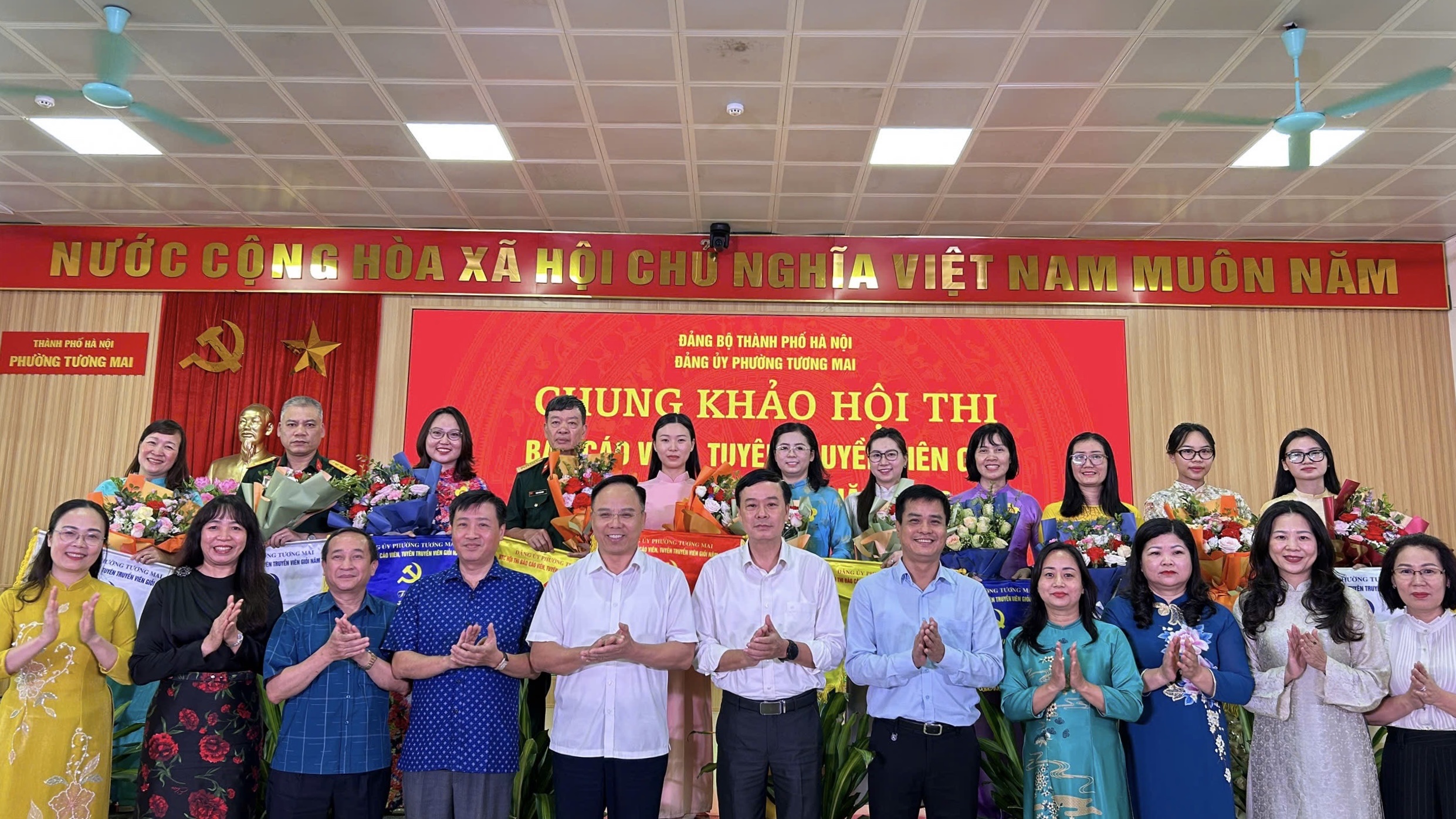 Phường Tương Mai nâng tầm chất lượng tuyên truyền cơ sở qua hội thi báo cáo viên, tuyên truyền viên giỏi năm 2026