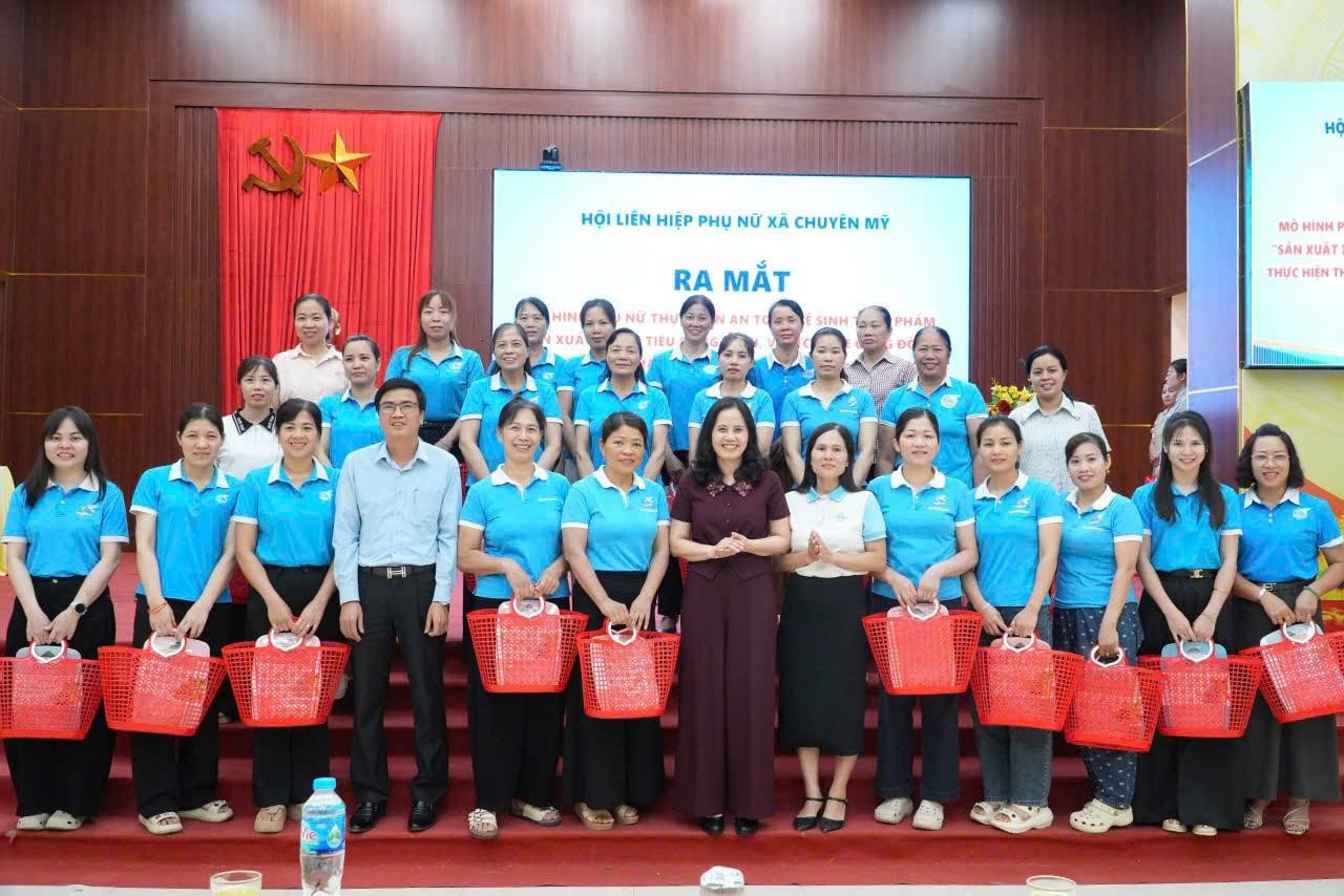 Xã Chuyên Mỹ ra mắt mô hình phụ nữ thực hiện an toàn thực phẩm vì sức khỏe cộng đồng