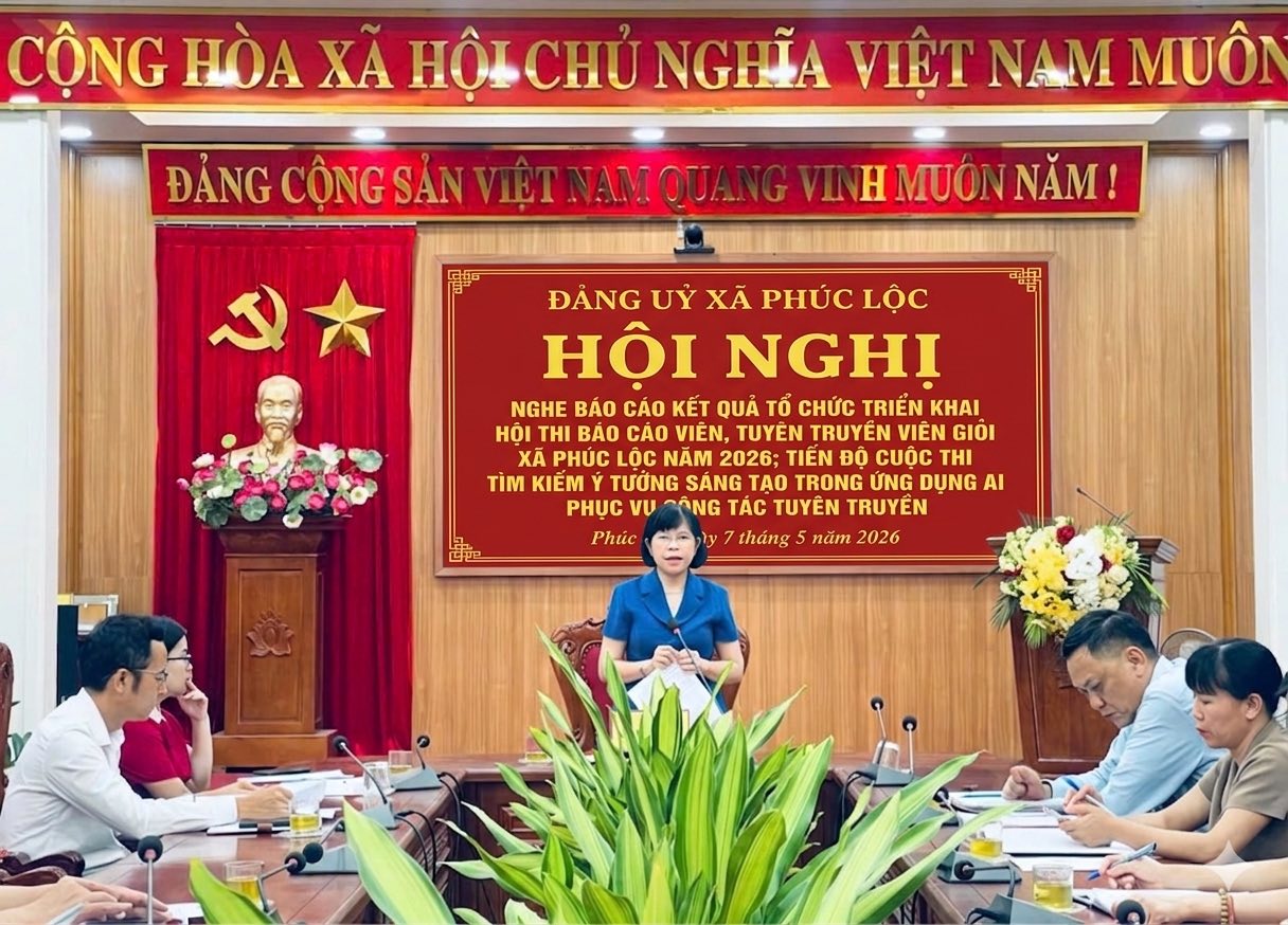 Xã Phúc Lộc: Đồng bộ triển khai các cuộc thi chính trị, lan tỏa mạnh mẽ tinh thần đổi mới, chuyển đổi số trong công tác tuyên truyền