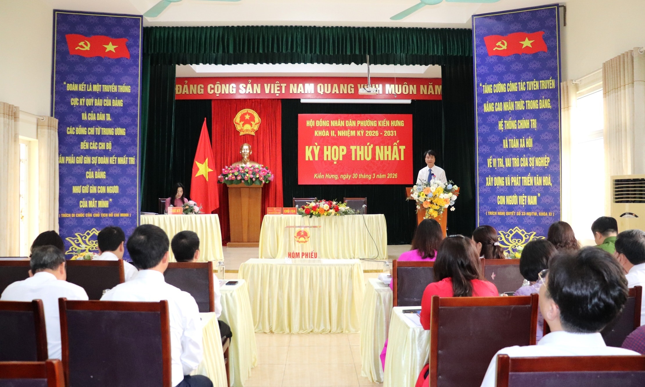 Phường Kiến Hưng kiện toàn bộ máy lãnh đạo nhiệm kỳ 2026-2031, thông qua nhiều nghị quyết quan trọng