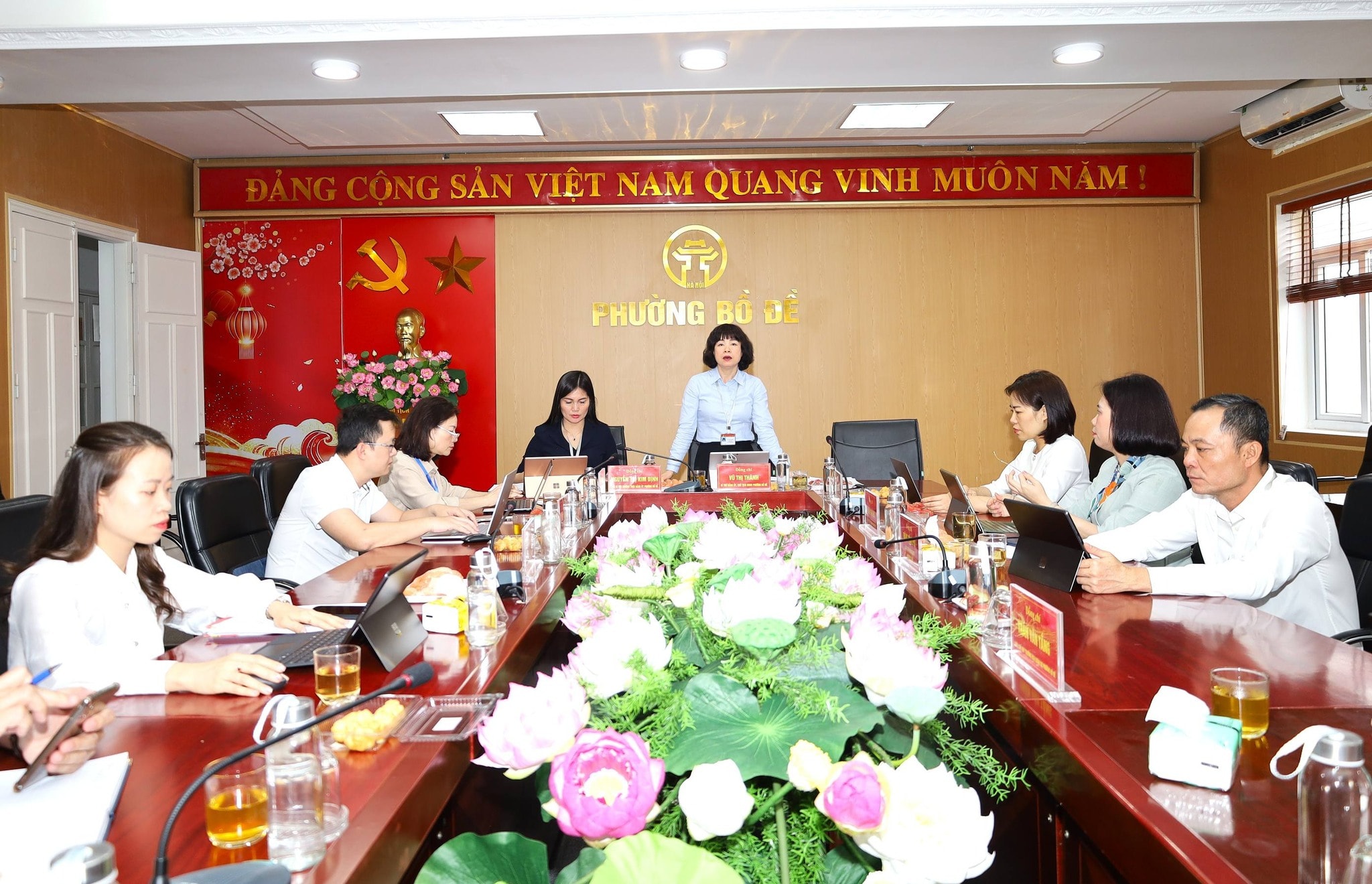 Phường Bồ Đề quyết liệt triển khai nhiệm vụ quý II-2026, tập trung tháo gỡ điểm nghẽn và nâng cao kỷ cương hành chính