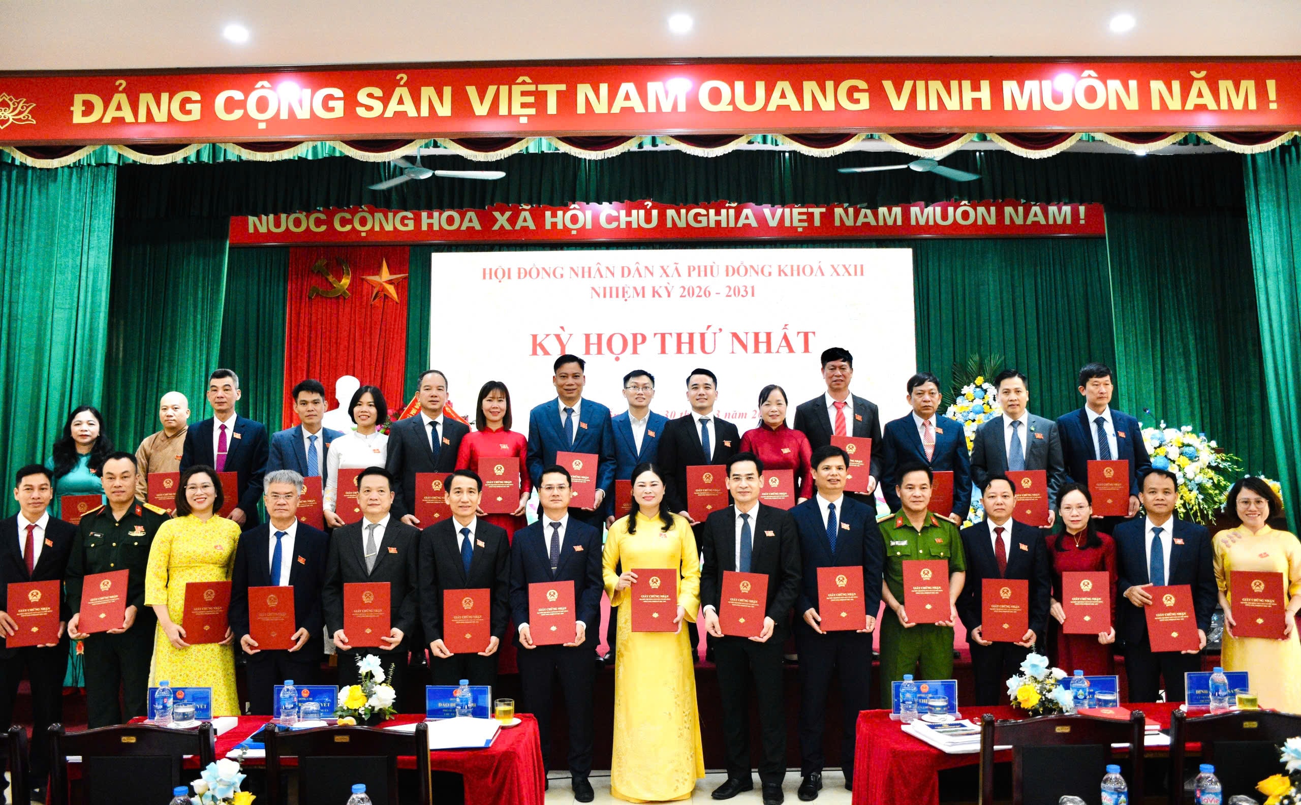 Xã Phù Đổng kiện toàn bộ máy lãnh đạo khóa mới, tạo nền tảng bứt phá giai đoạn 2026-2031