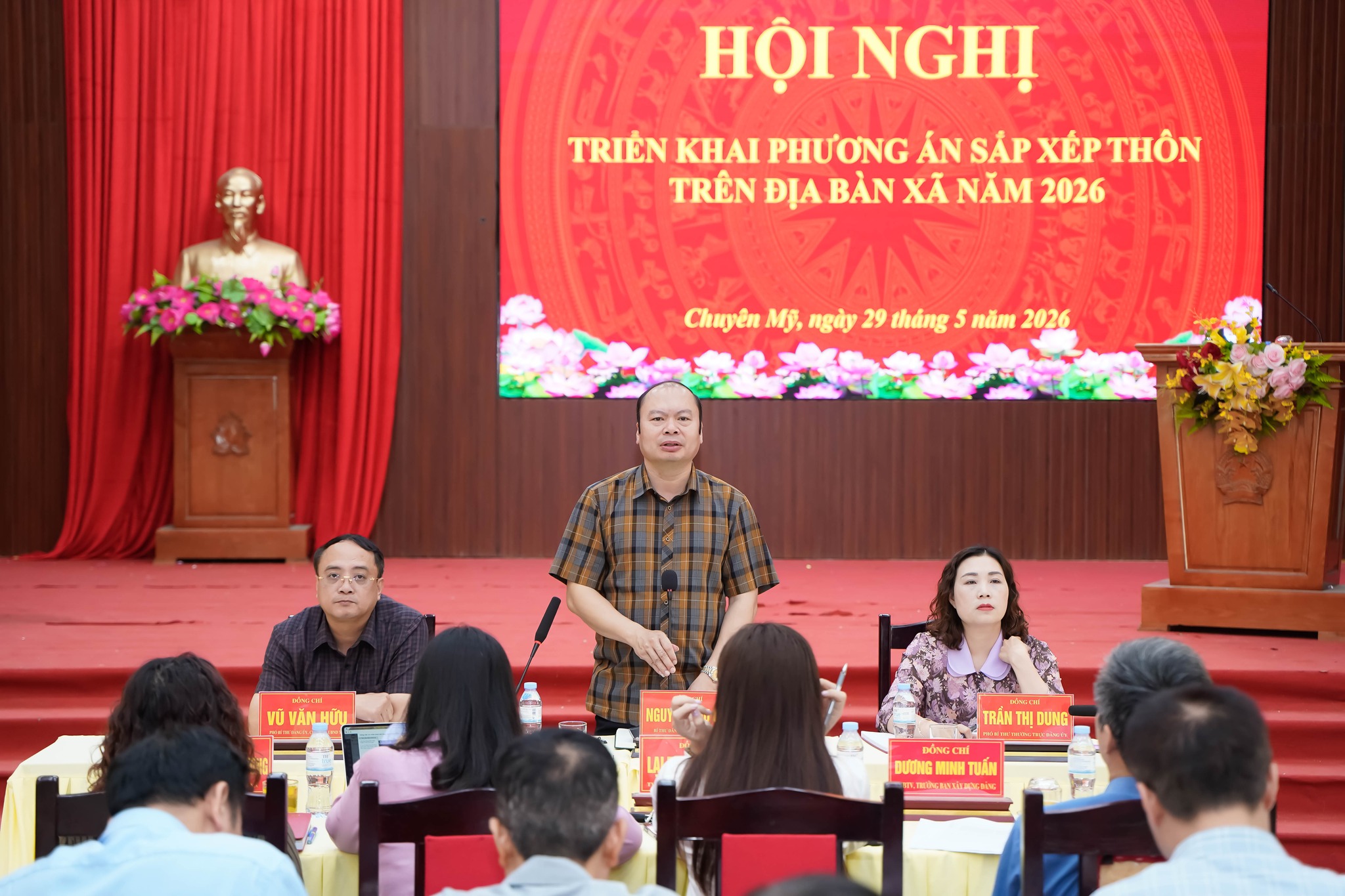 Xã Chuyên Mỹ tạo đồng thuận triển khai phương án sắp xếp, sáp nhập thôn